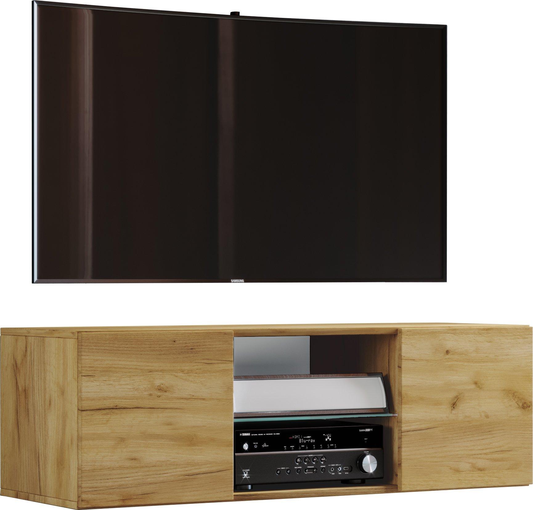 VCM TV Möbel | Wandboard | Lowboard hängend | Maße H. 40 x B. 95 oder 115 x T. 36 cm | Wandschrank - Jusa
