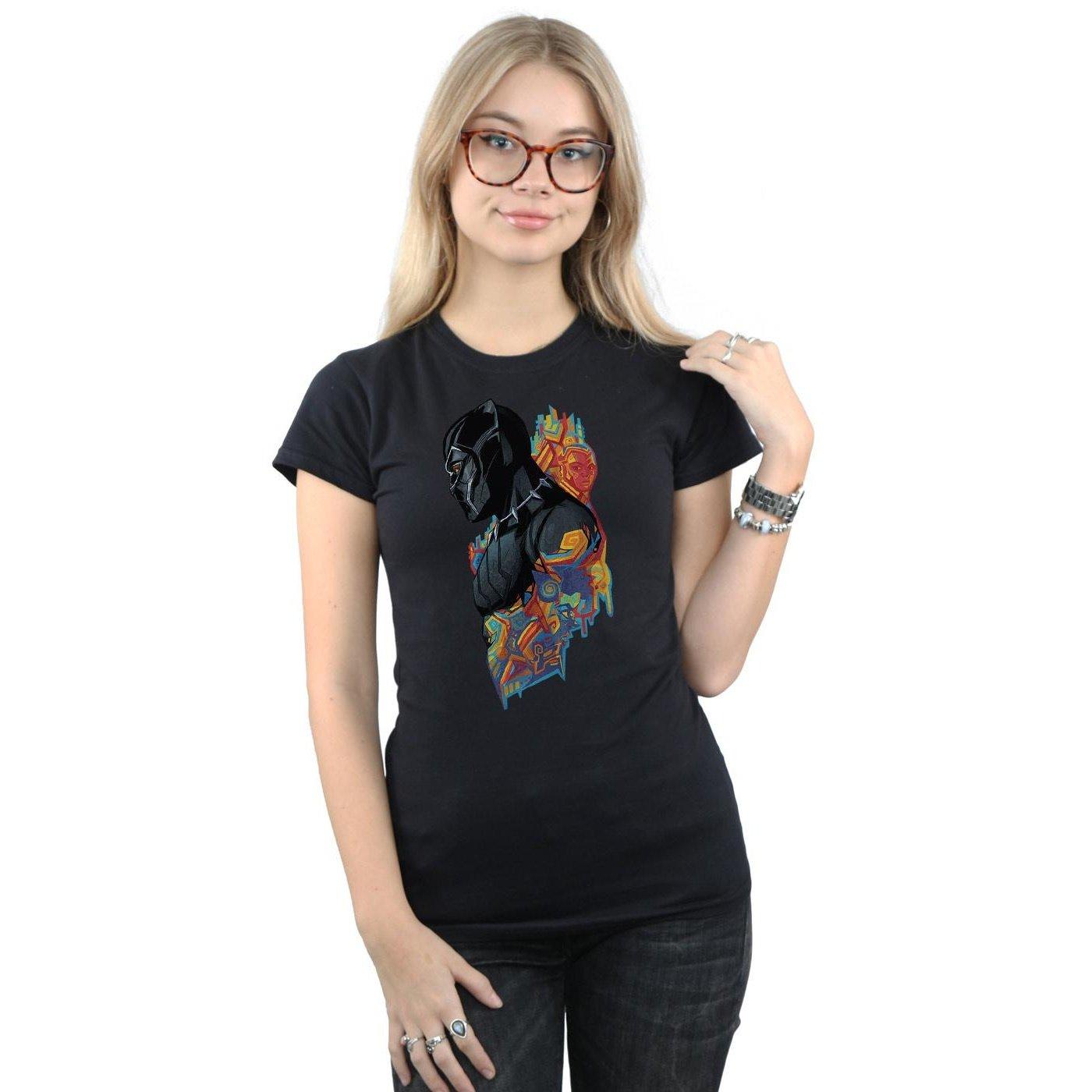 MARVEL Black Panther und Vision Grafikdruck T-Shirt