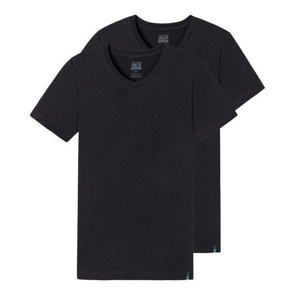 Schiesser 2er Pack Long Life Cotton - T-Shirt mit V-Ausschnitt