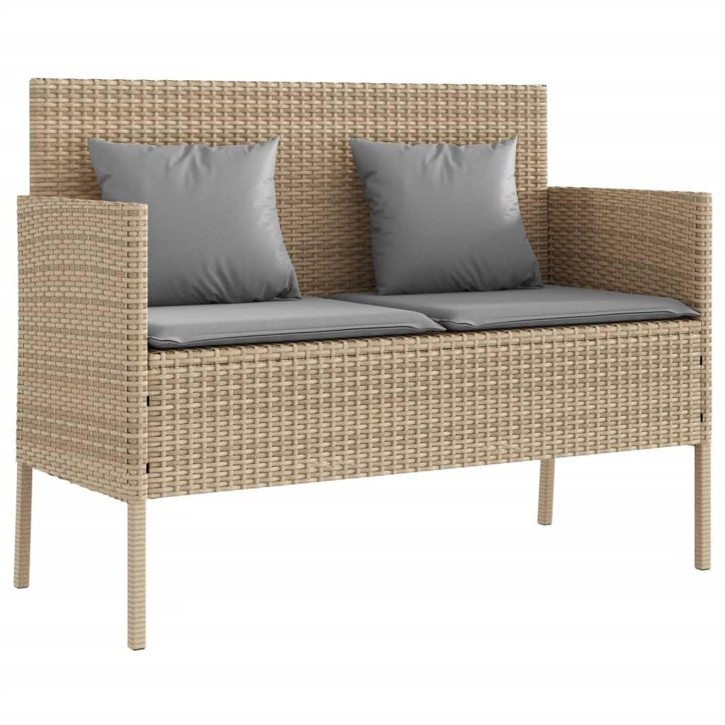 VidaXL Gartenbank poly-rattan