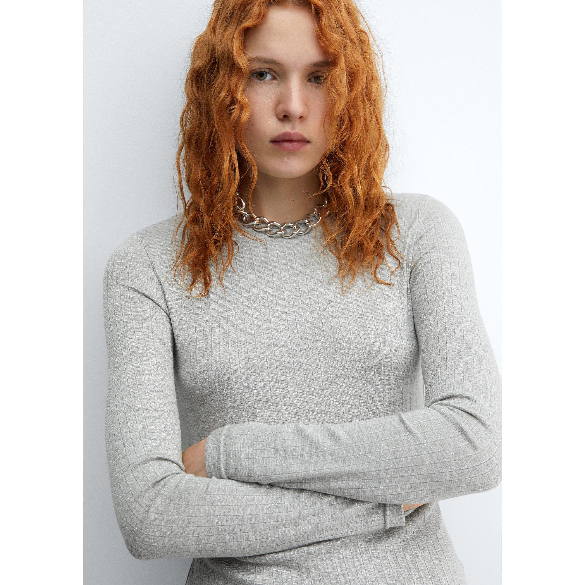 MANGO Chicago Slim Fit Langarm T-Shirt