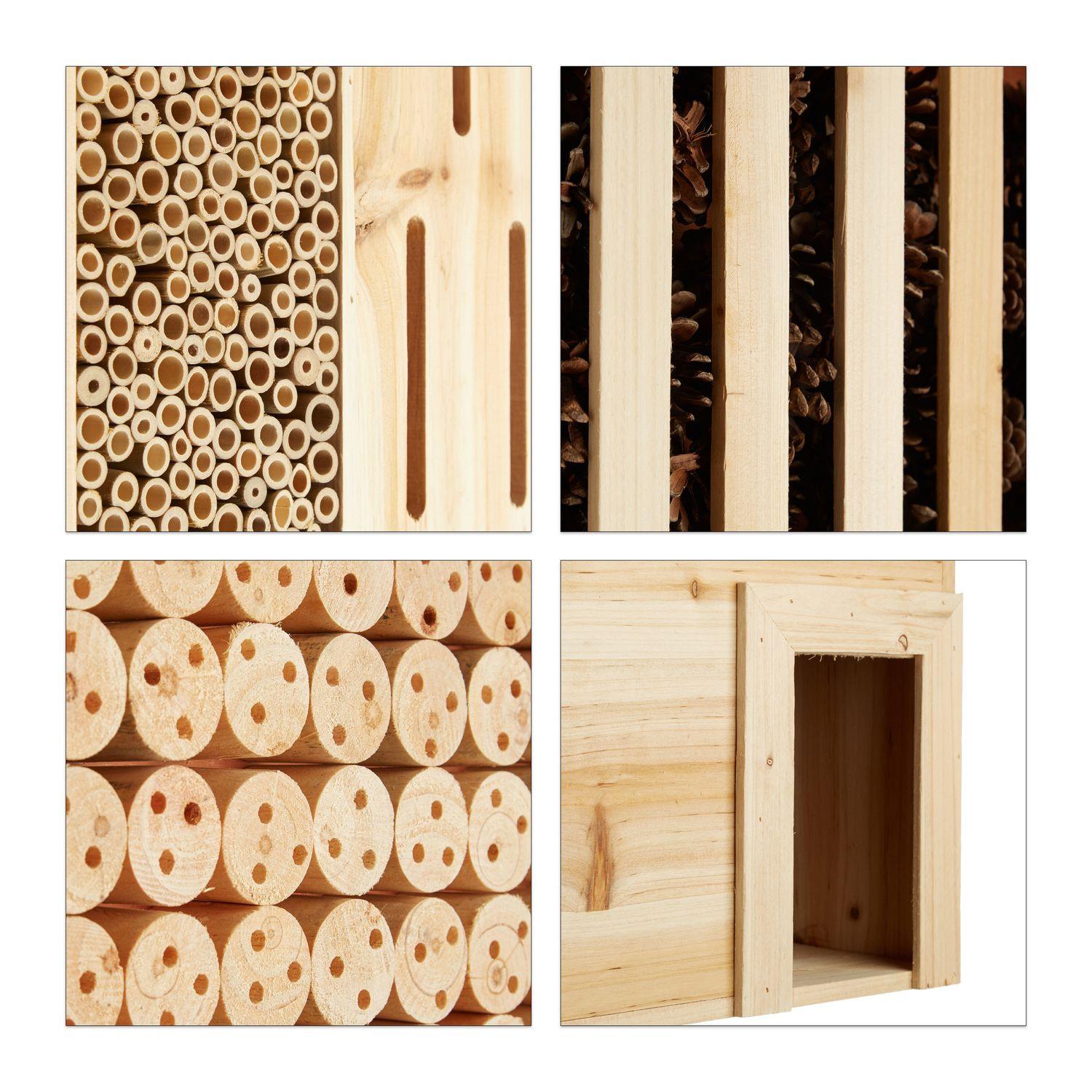 B2X Insektenhotel Natur XXL mit Igelhaus