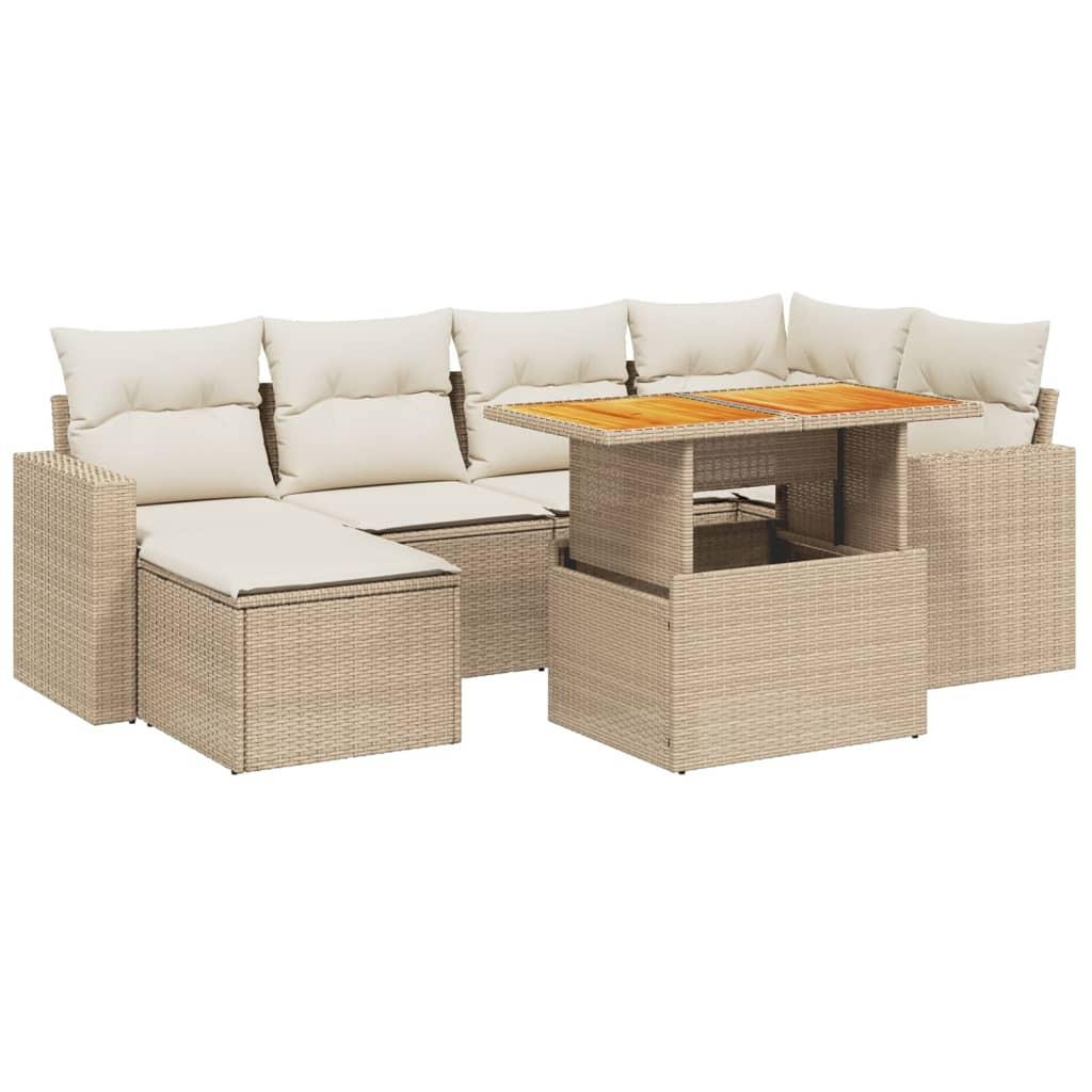VidaXL Garten sofagarnitur poly-rattan