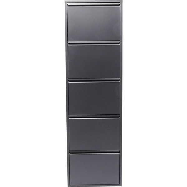 KARE Design Schuhkipper Caruso 5-er Anthrazit