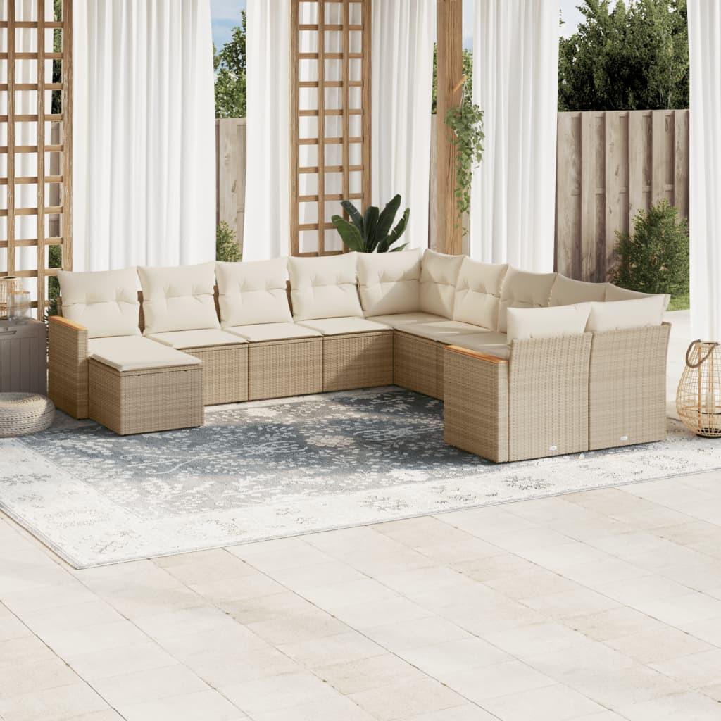 VidaXL Garten sofagarnitur poly-rattan