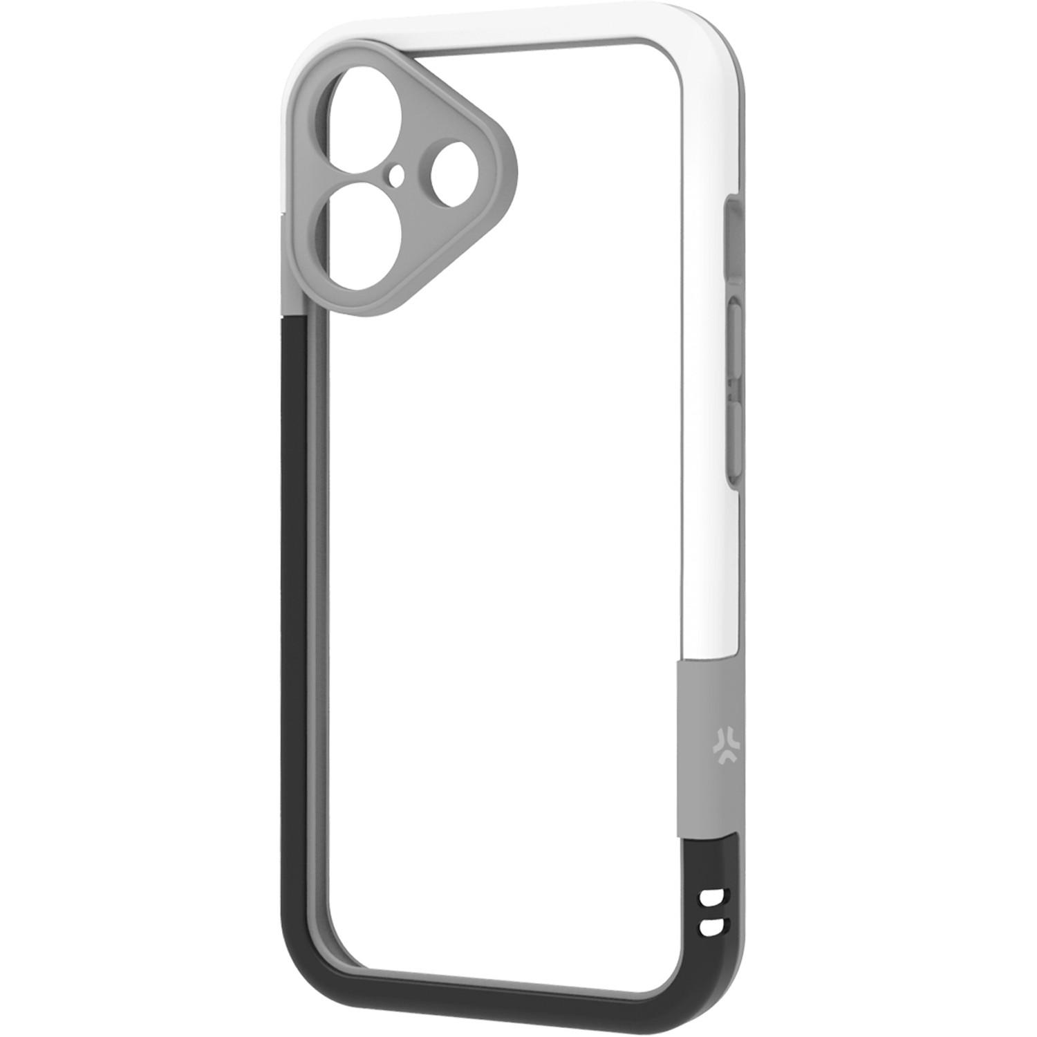 Celly Bumper iPhone 16 Schwarz/Weiß