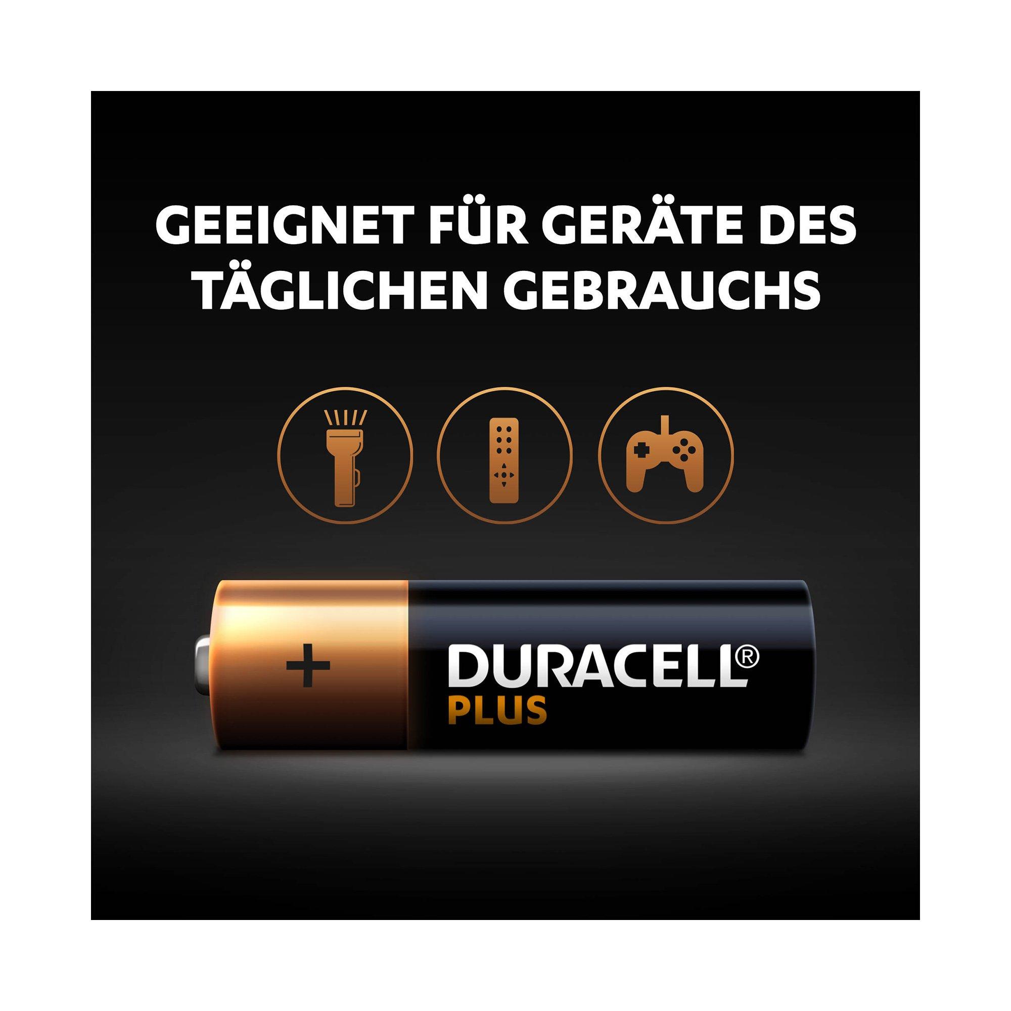 DURACELL PLUS Alkaline-Bat.,8Stk