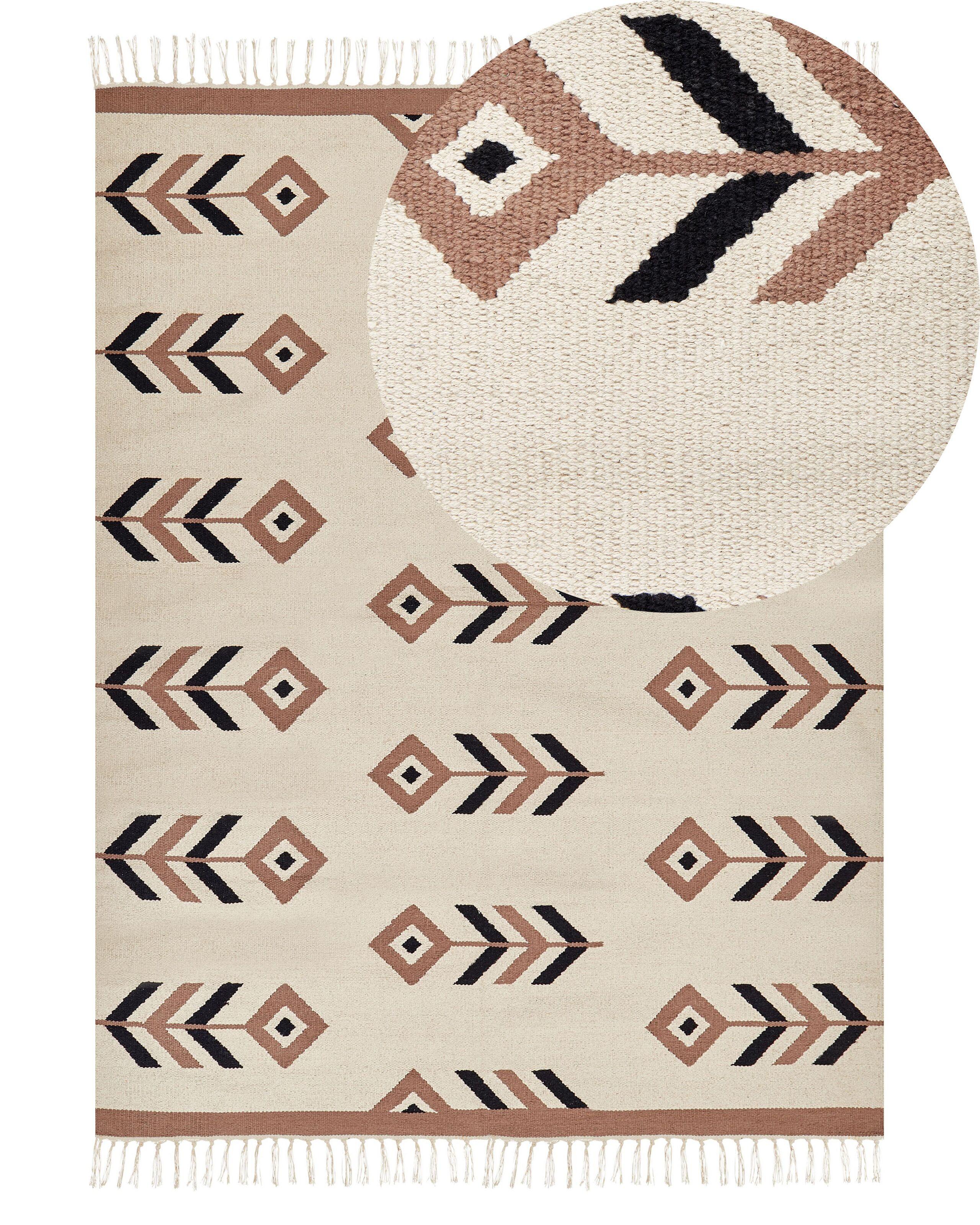 Beliani Teppich aus Baumwolle Boho NIAVAN