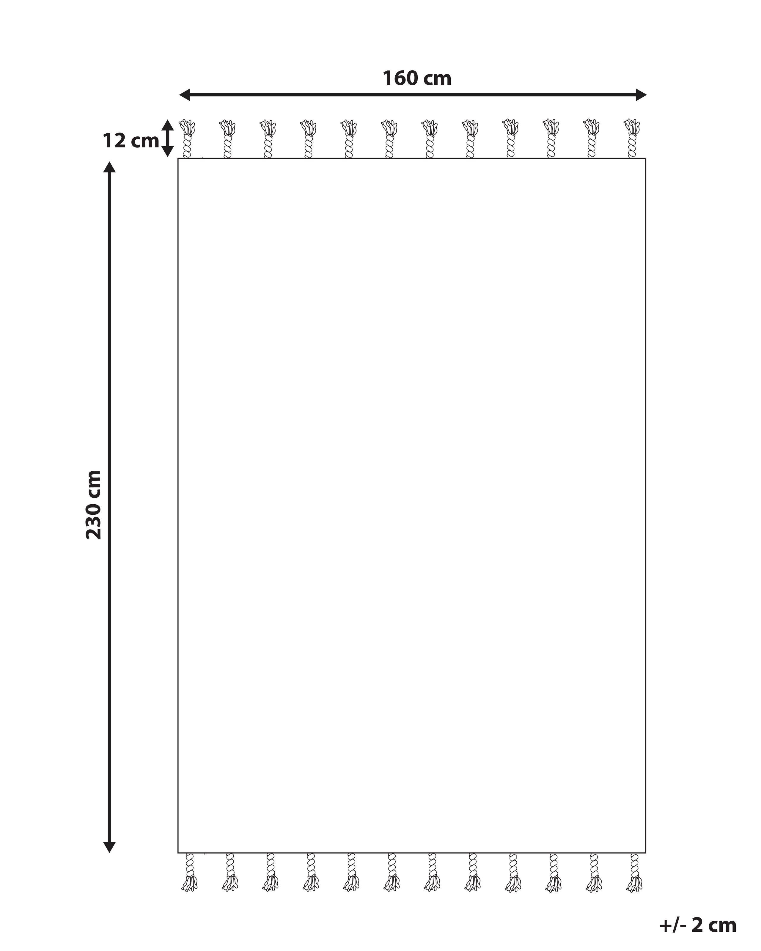 Beliani Teppich aus Kunststoff Boho BADEMLI