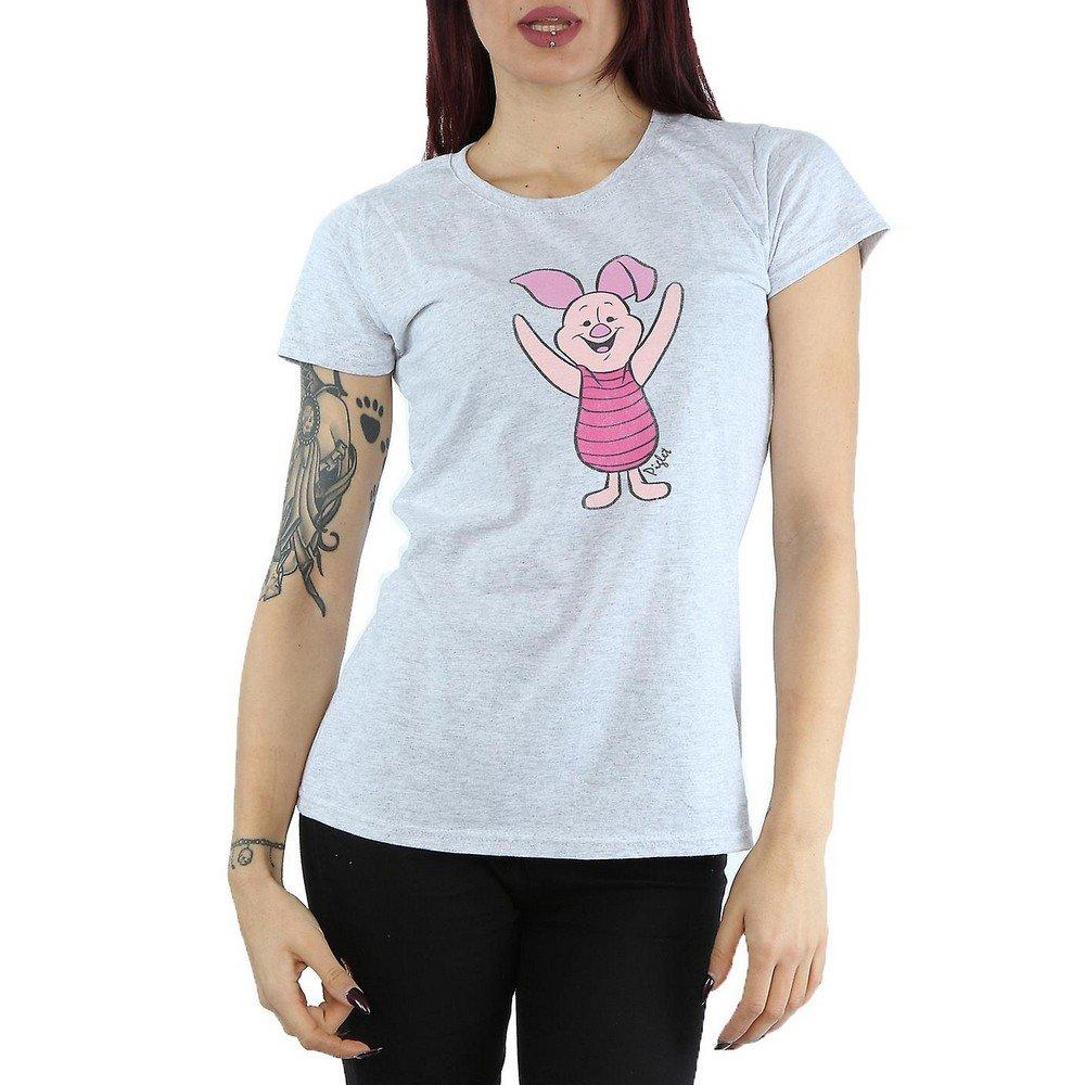 Winnie the Pooh Ferkel Print Kurzarm T-Shirt