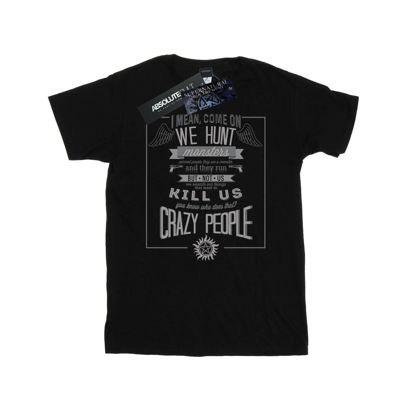 Supernatural Crazy People Bedrucktes T-Shirt