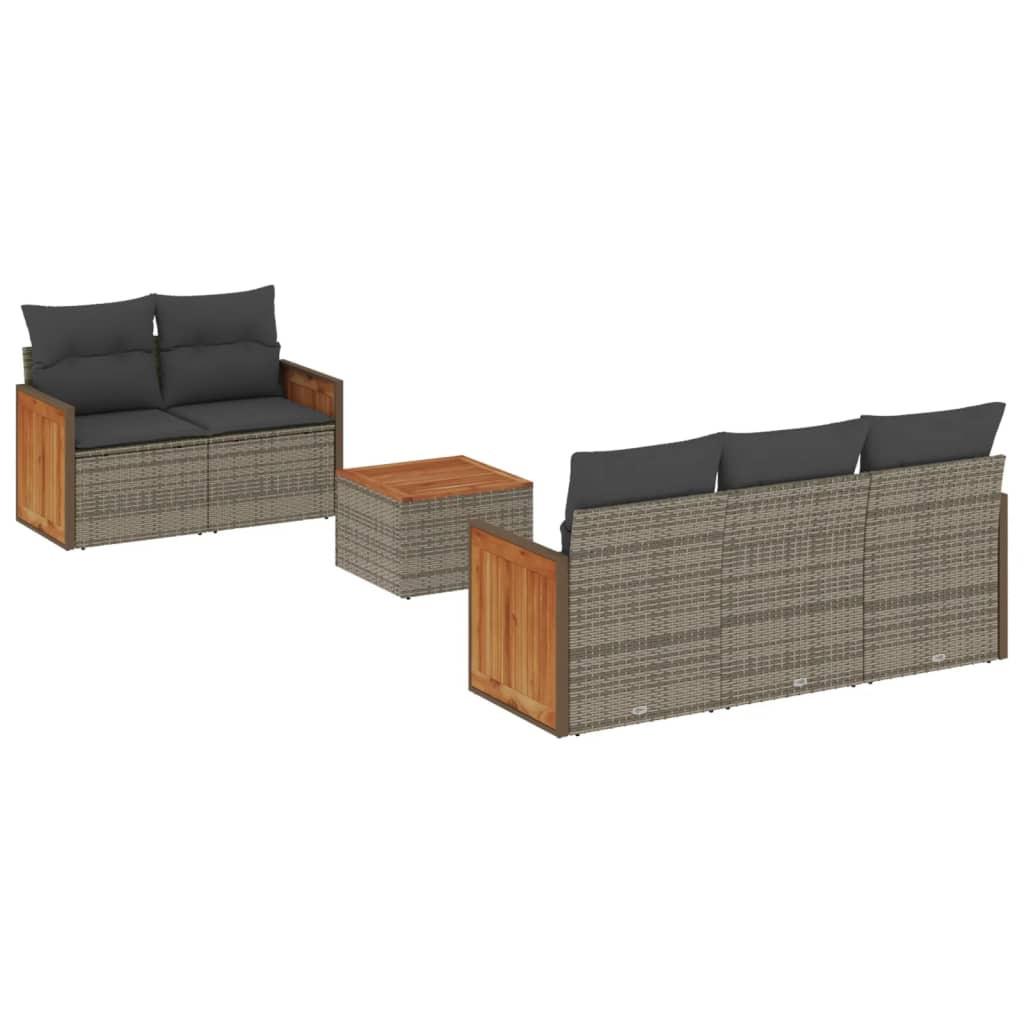 VidaXL Garten sofagarnitur poly-rattan