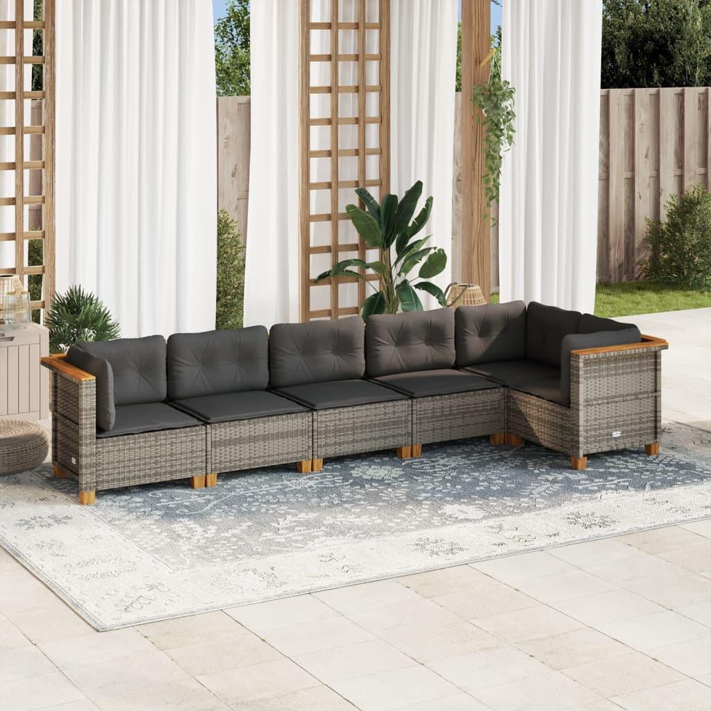 VidaXL Garten sofagarnitur poly-rattan