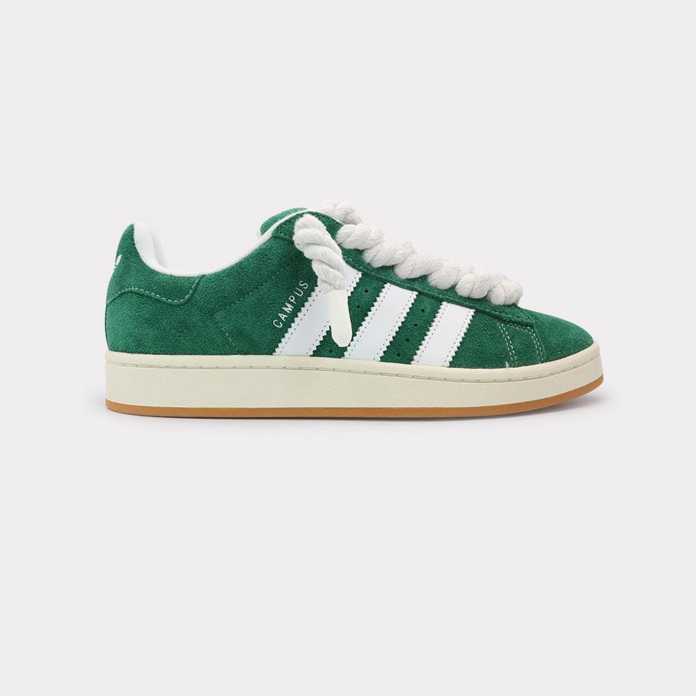 adidas Campus 00s Dark Green White - Rope Lace White