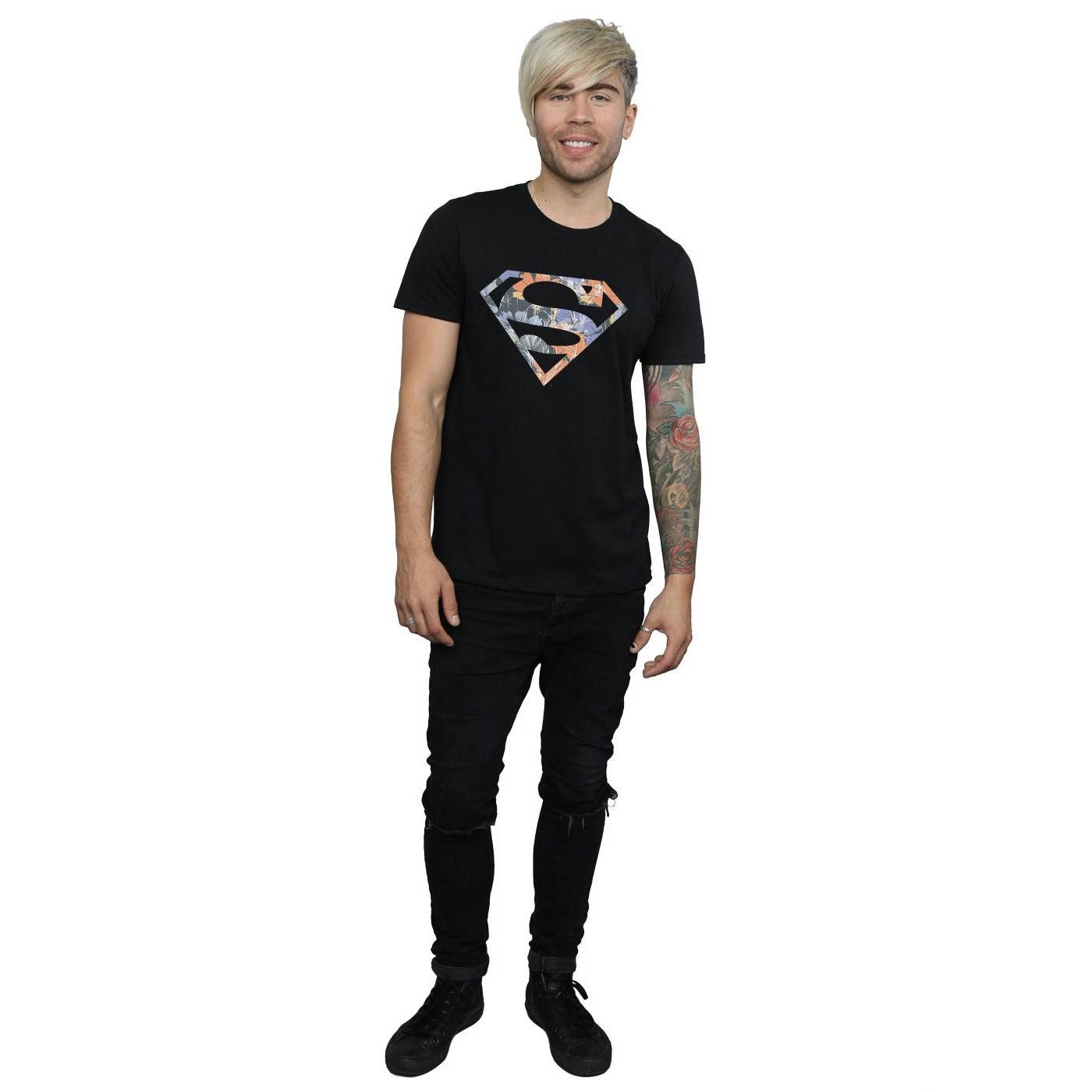 DC COMICS Superman Floral Logo T-Shirt
