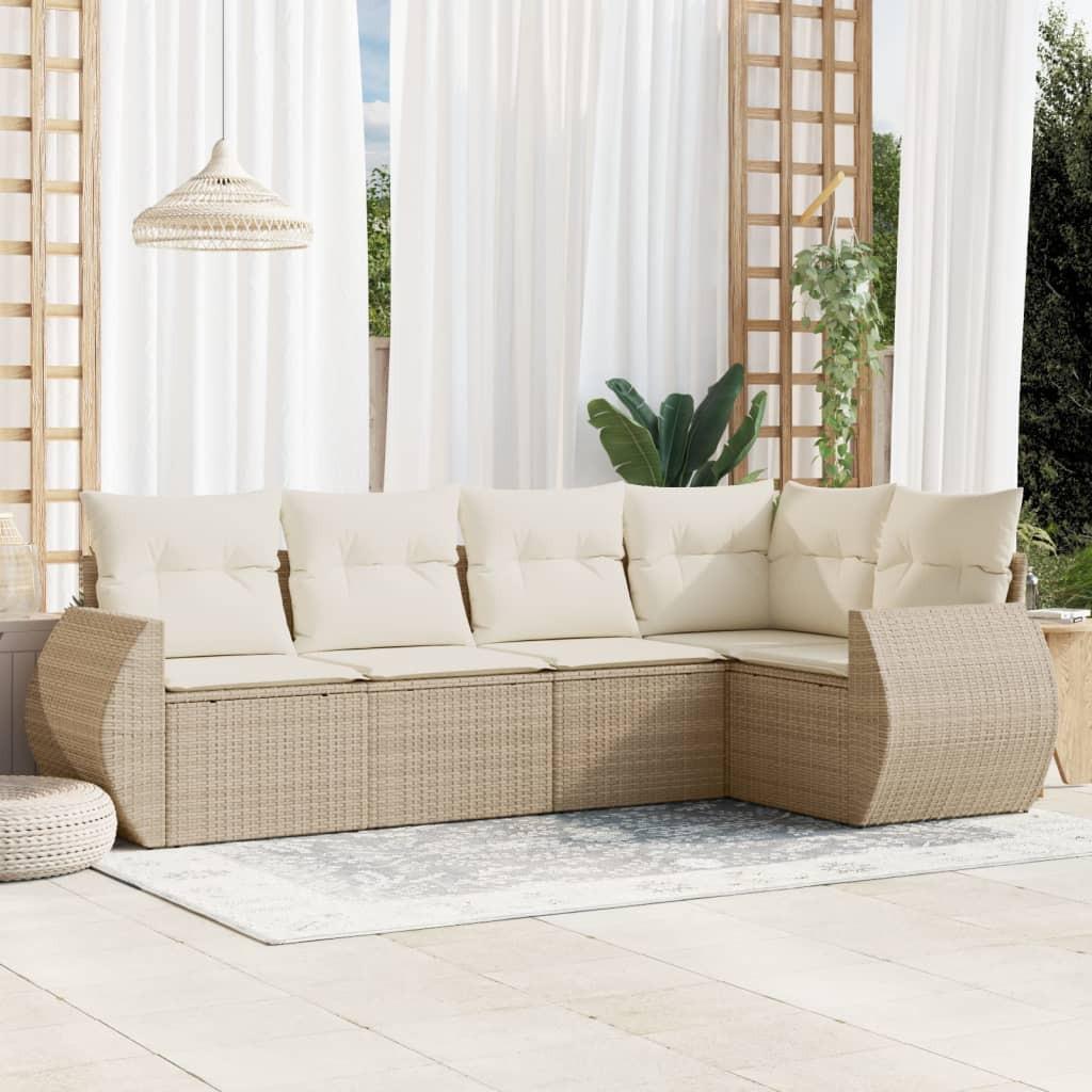 VidaXL Garten sofagarnitur poly-rattan