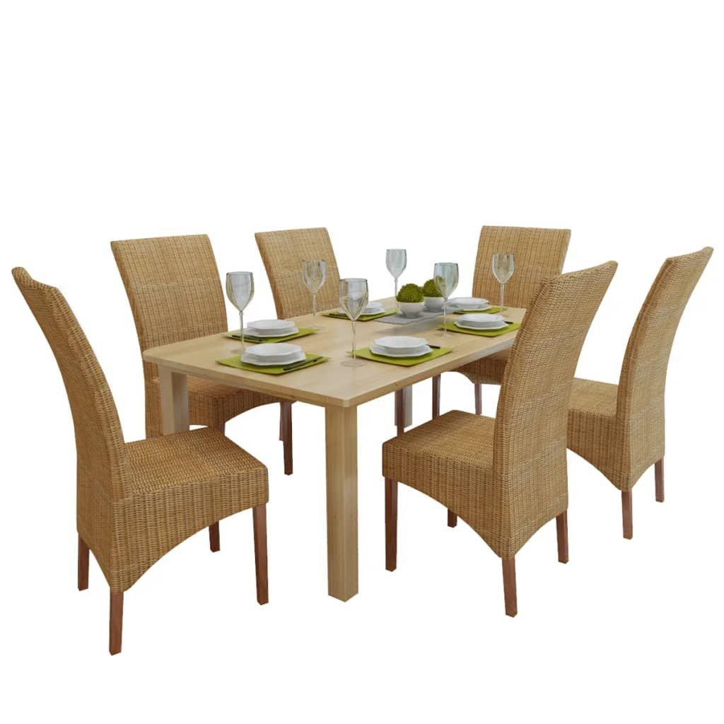 VidaXL Esszimmerstuhl rattan