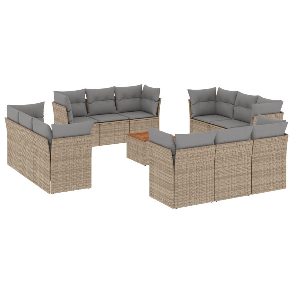VidaXL Garten sofagarnitur poly-rattan