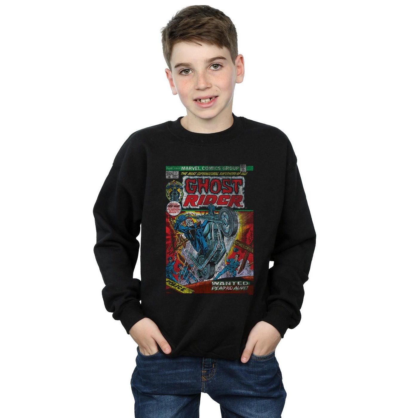 MARVEL Ghost Rider Distressed Comic Cover Sweatshirt