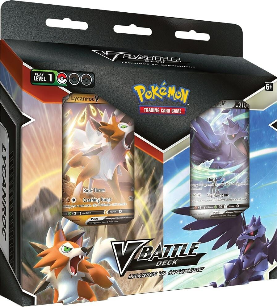 Pokémon Lycanroc vs. Corviknight V Battle Deck Bundle - EN