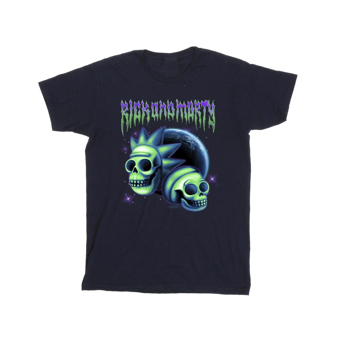 Rick And Morty Rick and Morty Skull Grafik T-Shirt