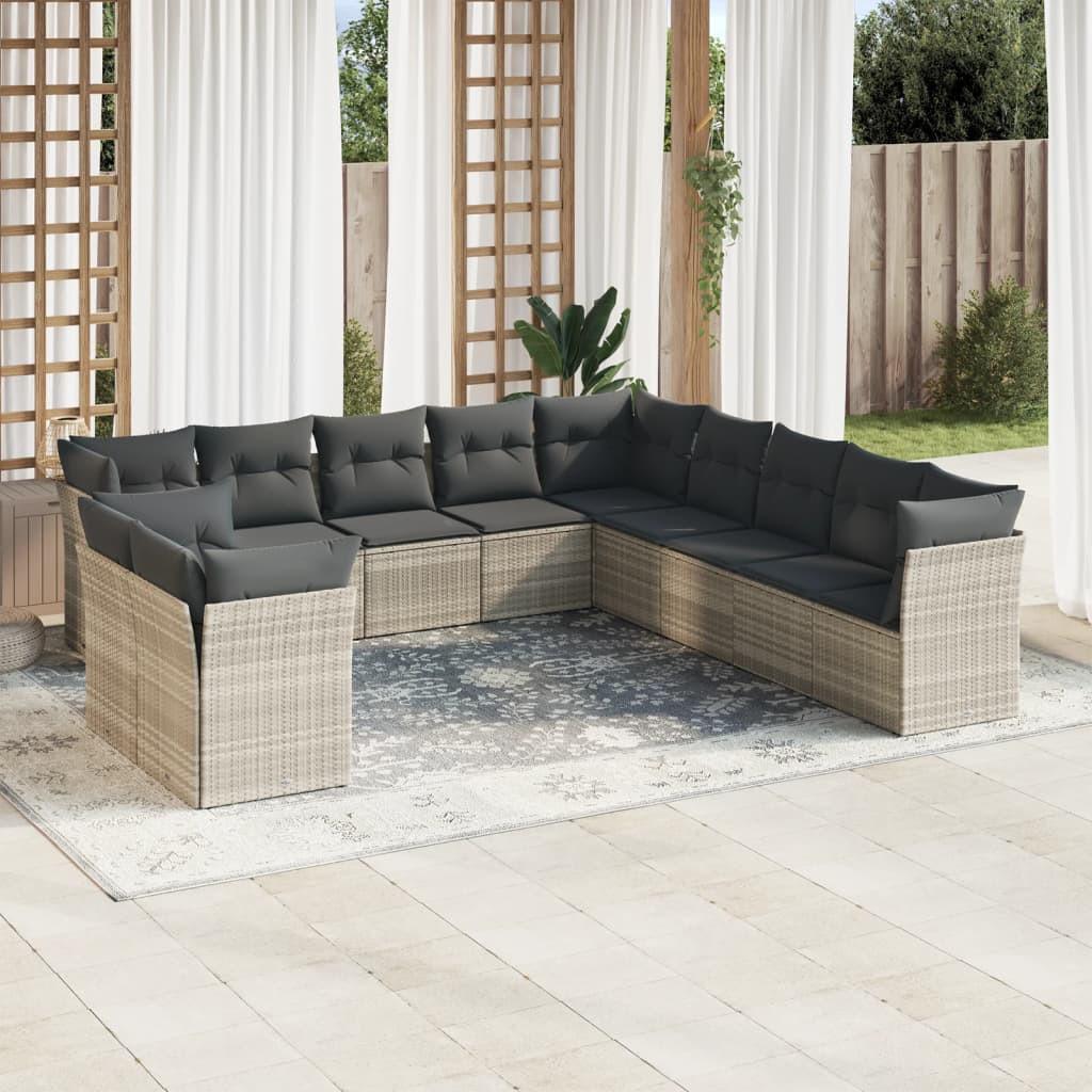 VidaXL Garten sofagarnitur poly-rattan