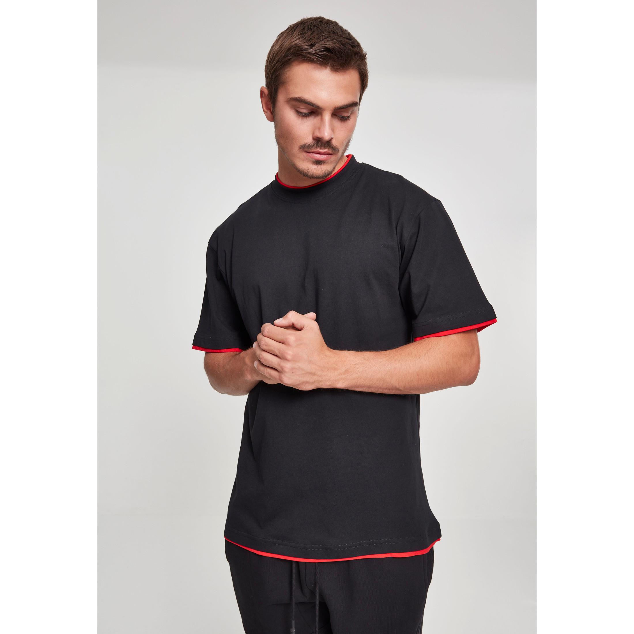 URBAN CLASSICS T-Shirt mit Kontrastbesatz