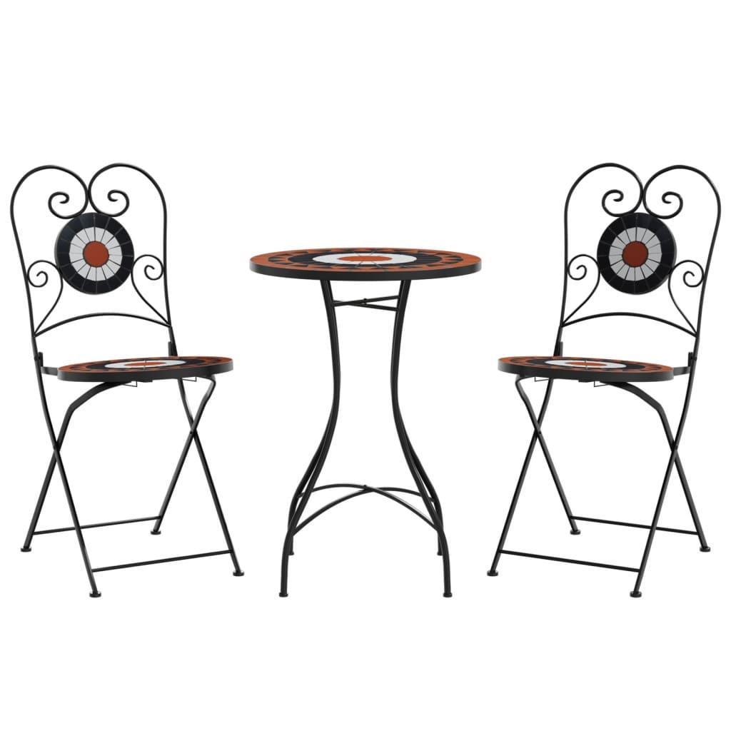 VidaXL Mosaik bistro set keramik