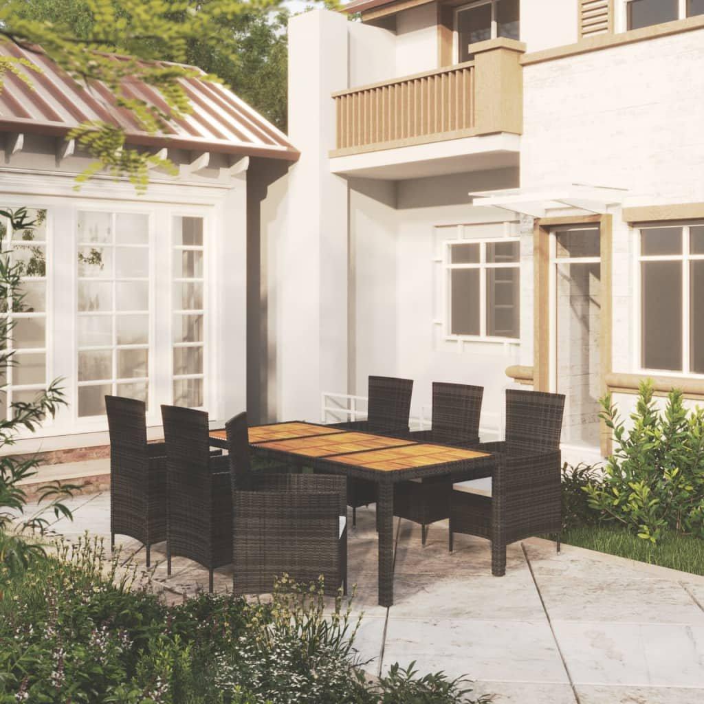VidaXL Garten essgruppe poly-rattan
