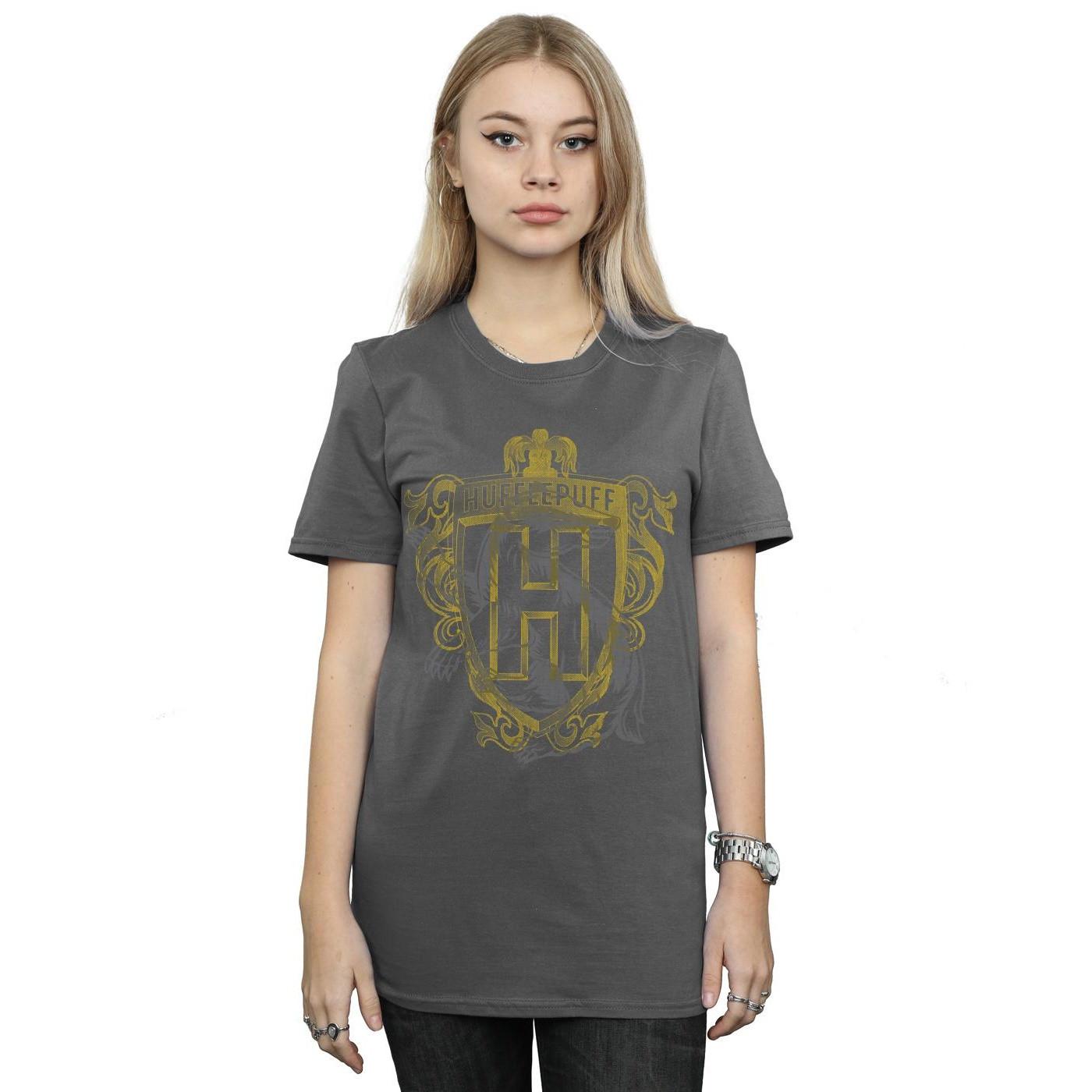 Harry Potter Hufflepuff Wappen Kurzarm T-Shirt