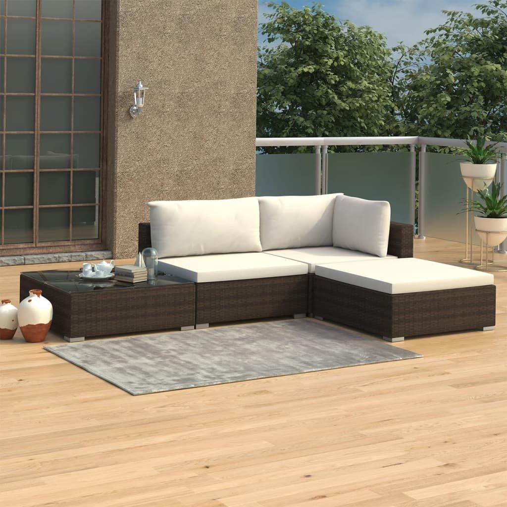 VidaXL Garten-lounge-set poly-rattan