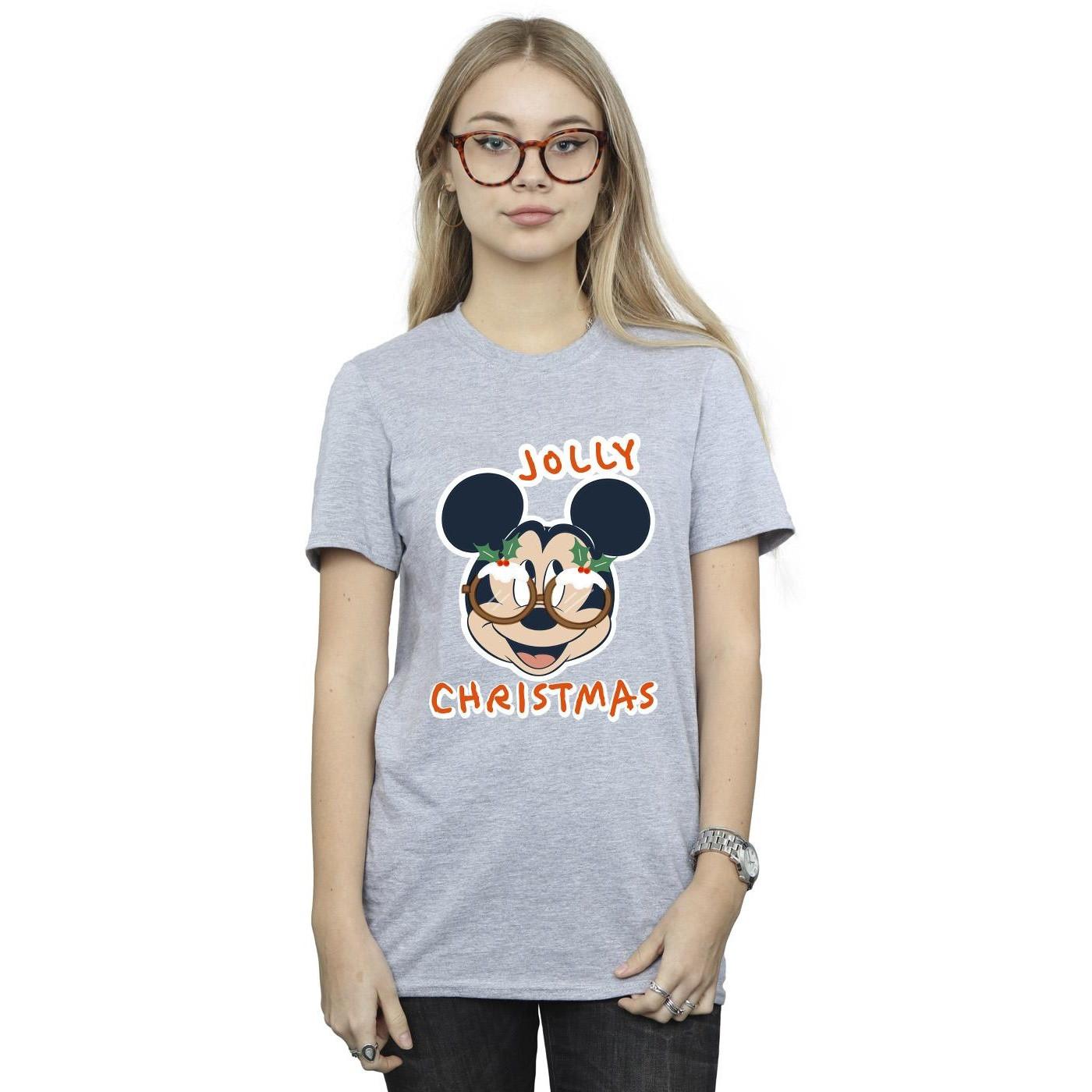 Disney Mickey Mouse Jolly Christmas Regular Fit T-Shirt