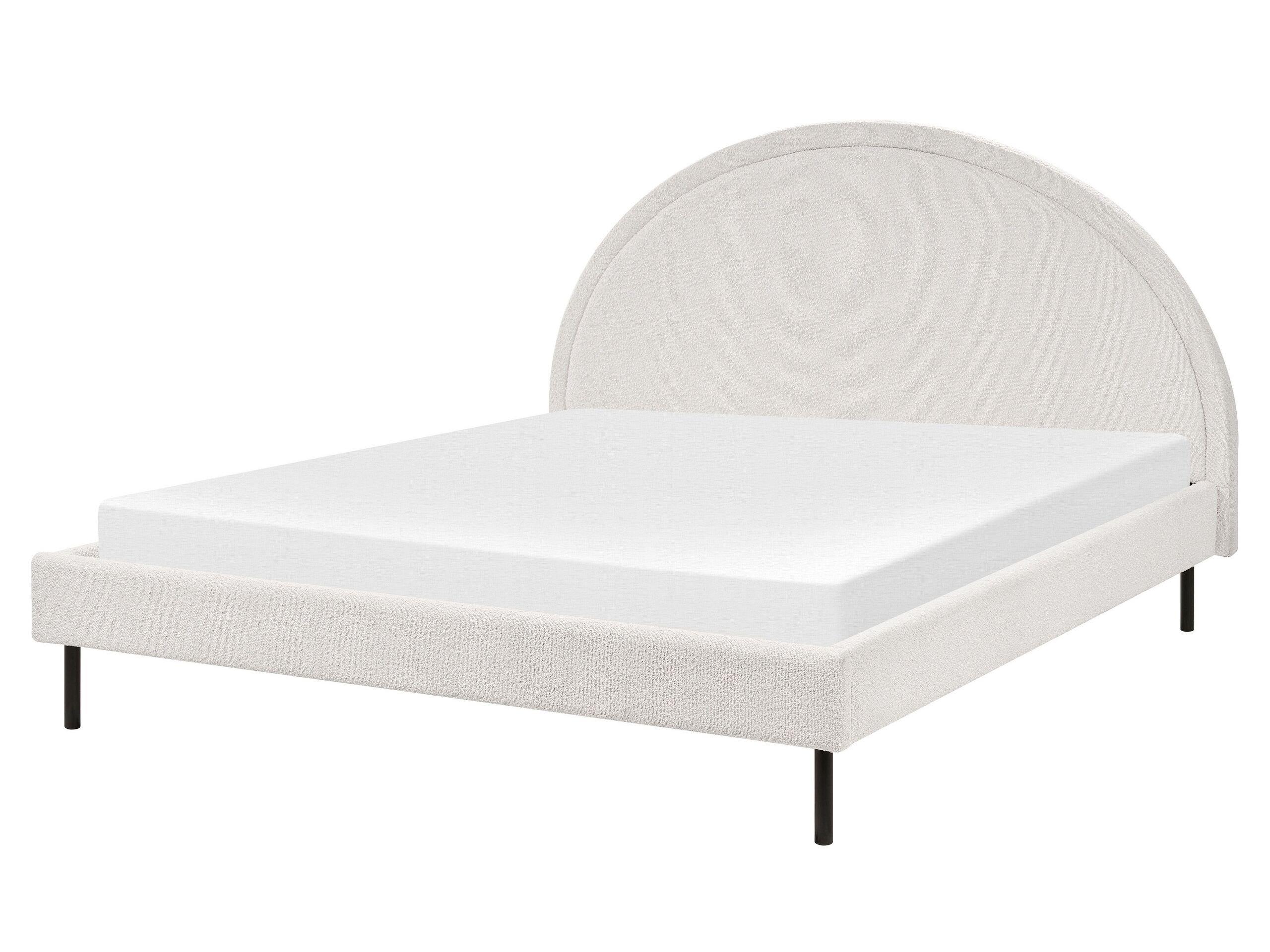 Beliani Bett mit Lattenrost aus Bouclé Retro MARGUT