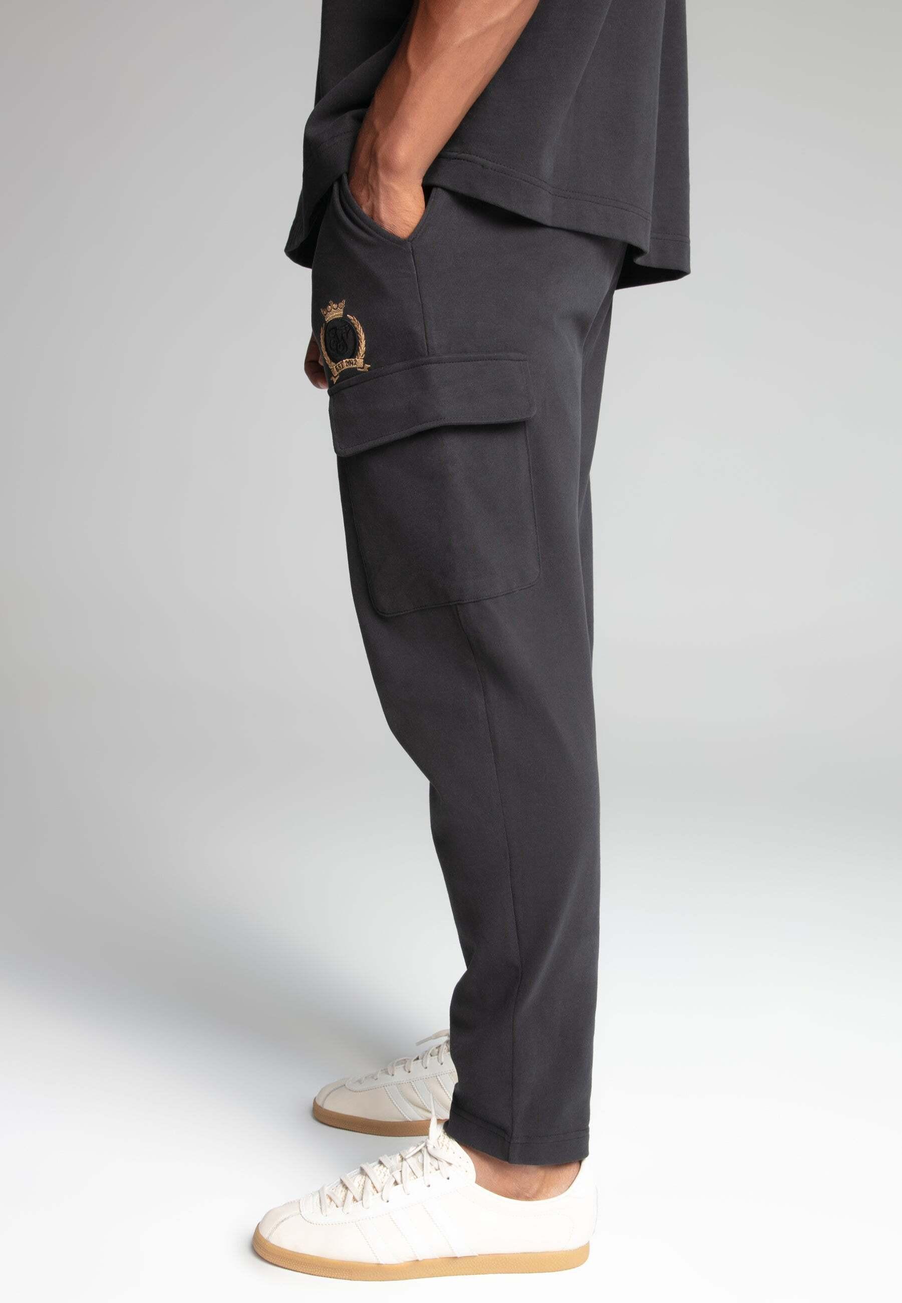 Sik Silk Crest Cargo Joggers Slim Fit