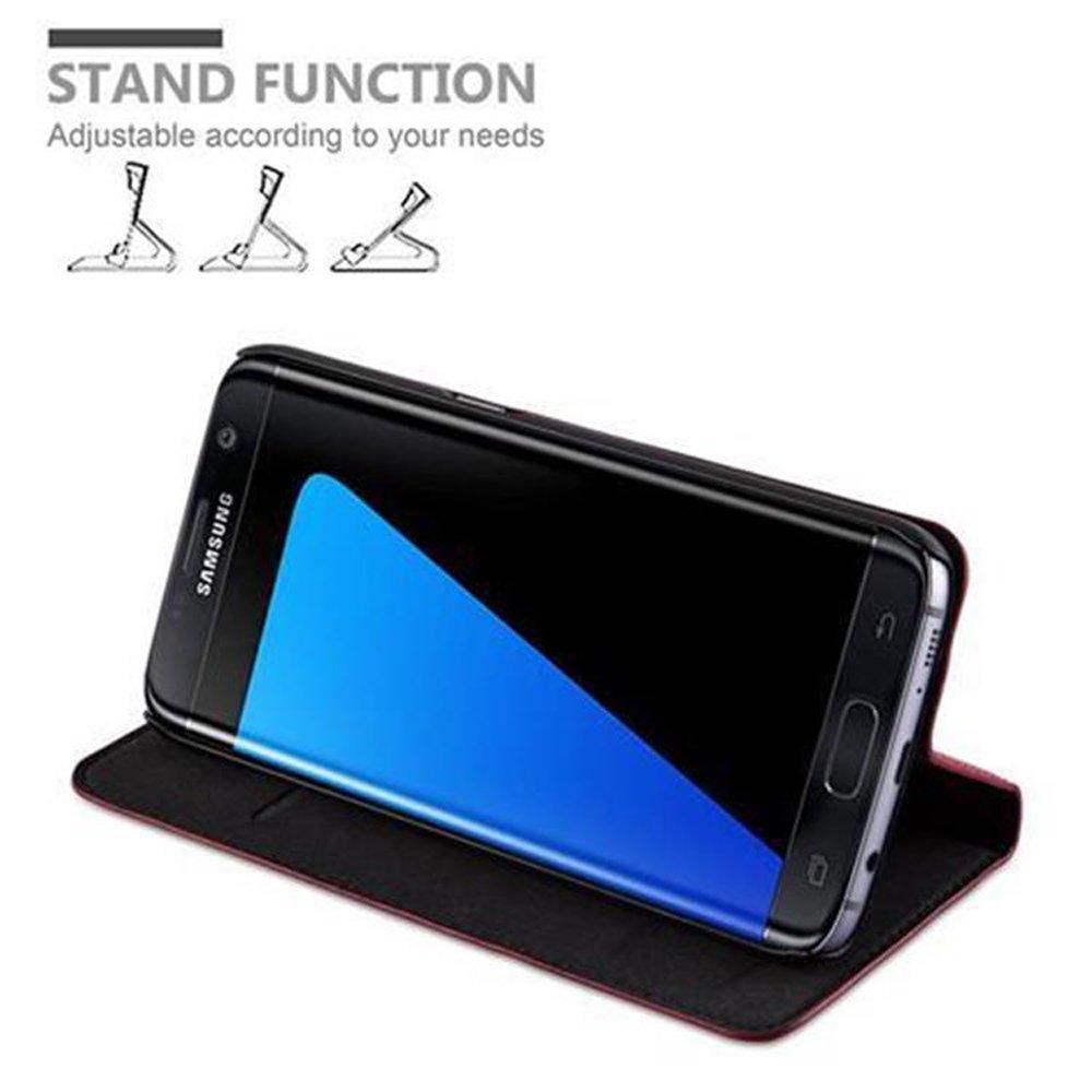 Cadorabo Hülle für Samsung Galaxy S7 EDGE Magnetverschluss, Kartenfach