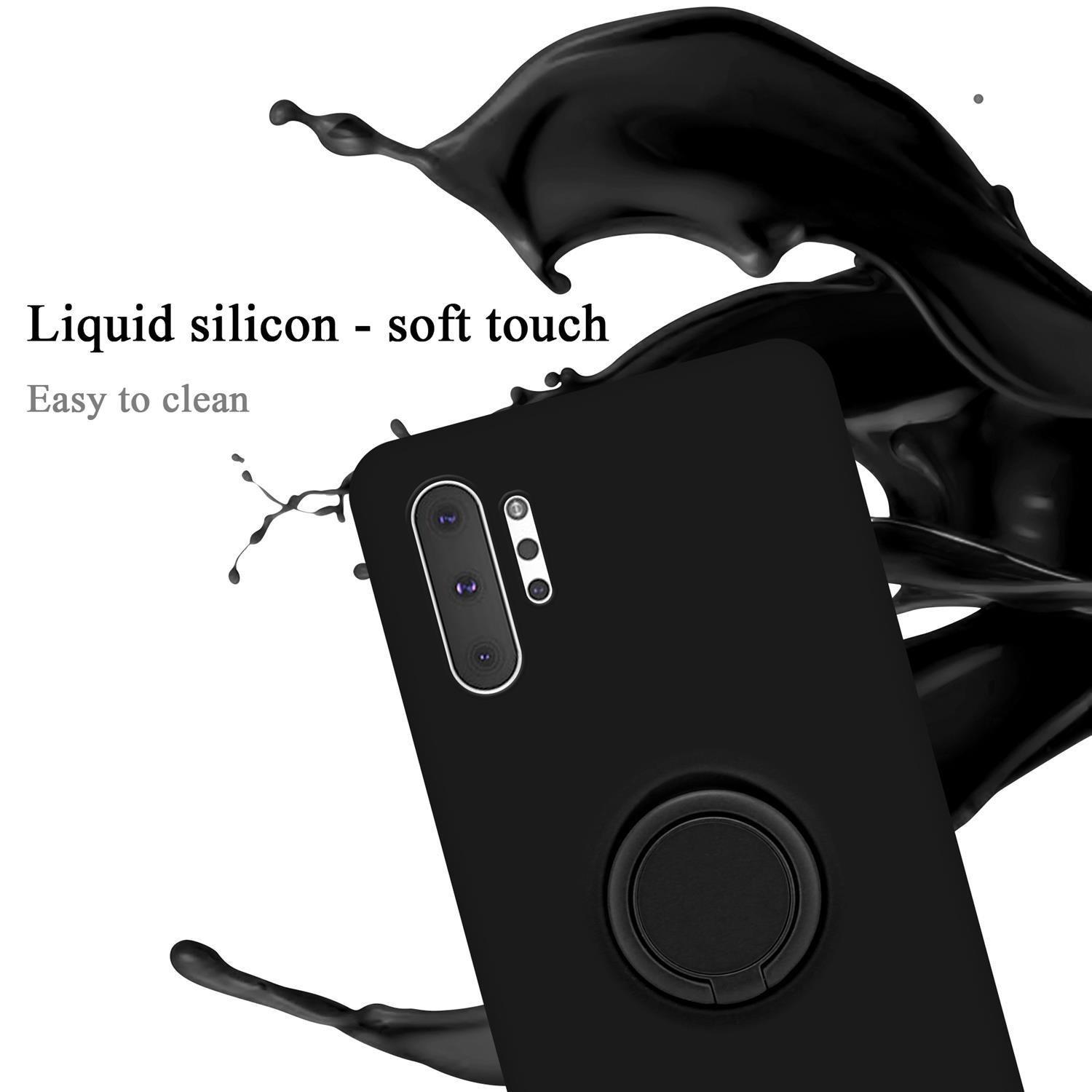 Cadorabo Hülle für Samsung Galaxy NOTE 10 PLUS TPU Silikon mit Ring Liquid