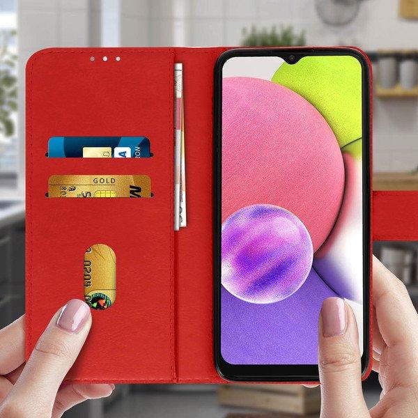 Avizar Klappetui Galaxy A03s Rot