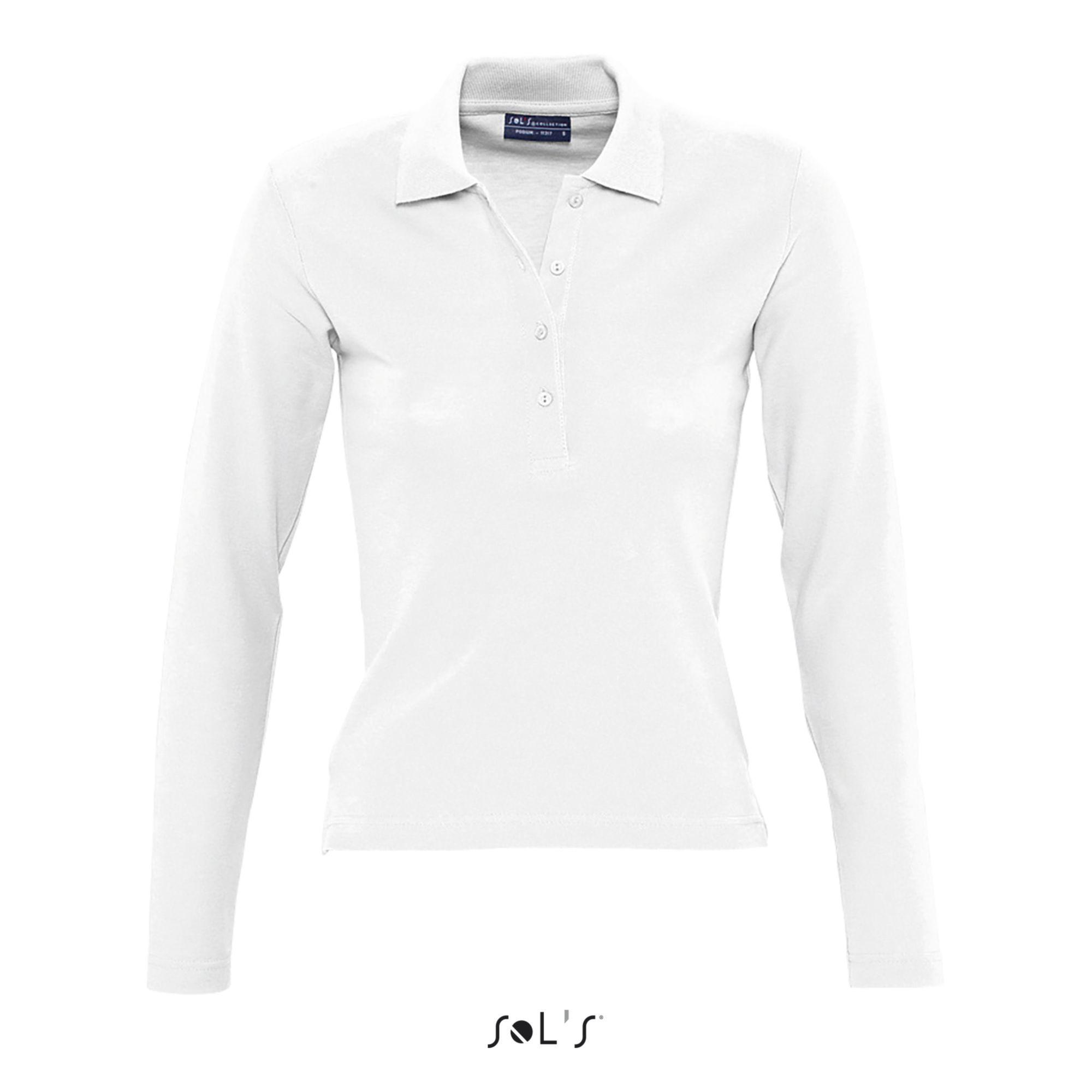 SOLS Podium Langarm Poloshirt