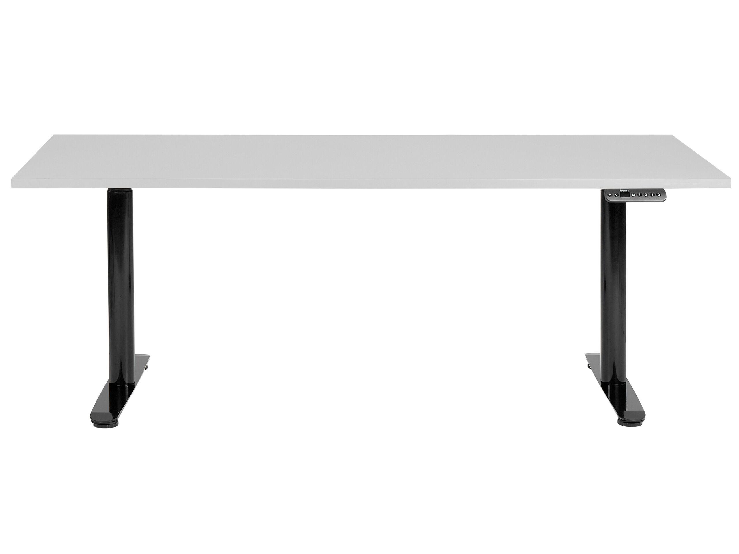 Beliani Schreibtisch elektrisch höhenverstellbar aus Faserplatte Modern DESTINAS