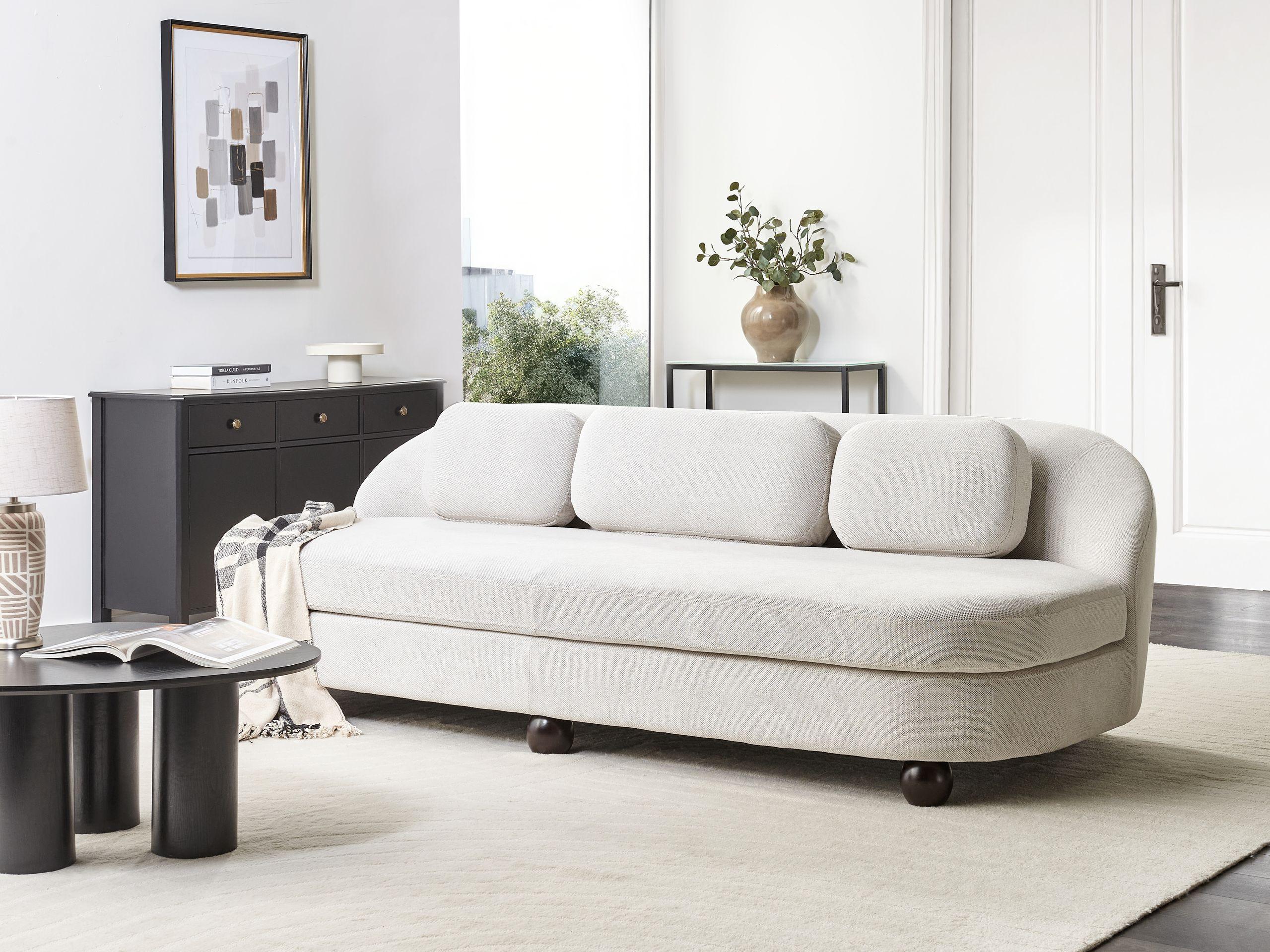 Beliani 3 Sitzer Sofa aus Polyester Modern FANSEN