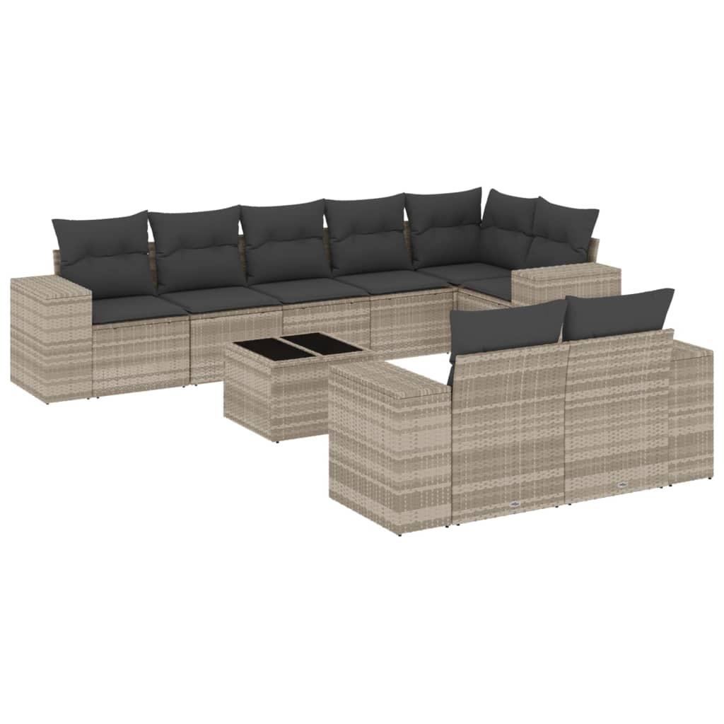 VidaXL Garten sofagarnitur poly-rattan