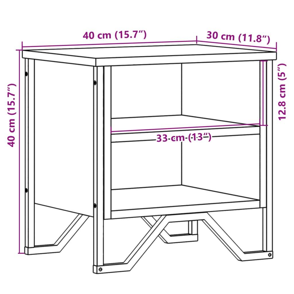 VidaXL Nachttisch holzwerkstoff