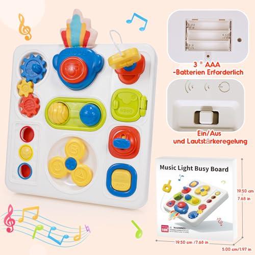 Activity-board 9 in 1 Baby-Motorikspielzeug Sinnesspielzeug Baby-Baby-Würfelspielzeug Busy Board