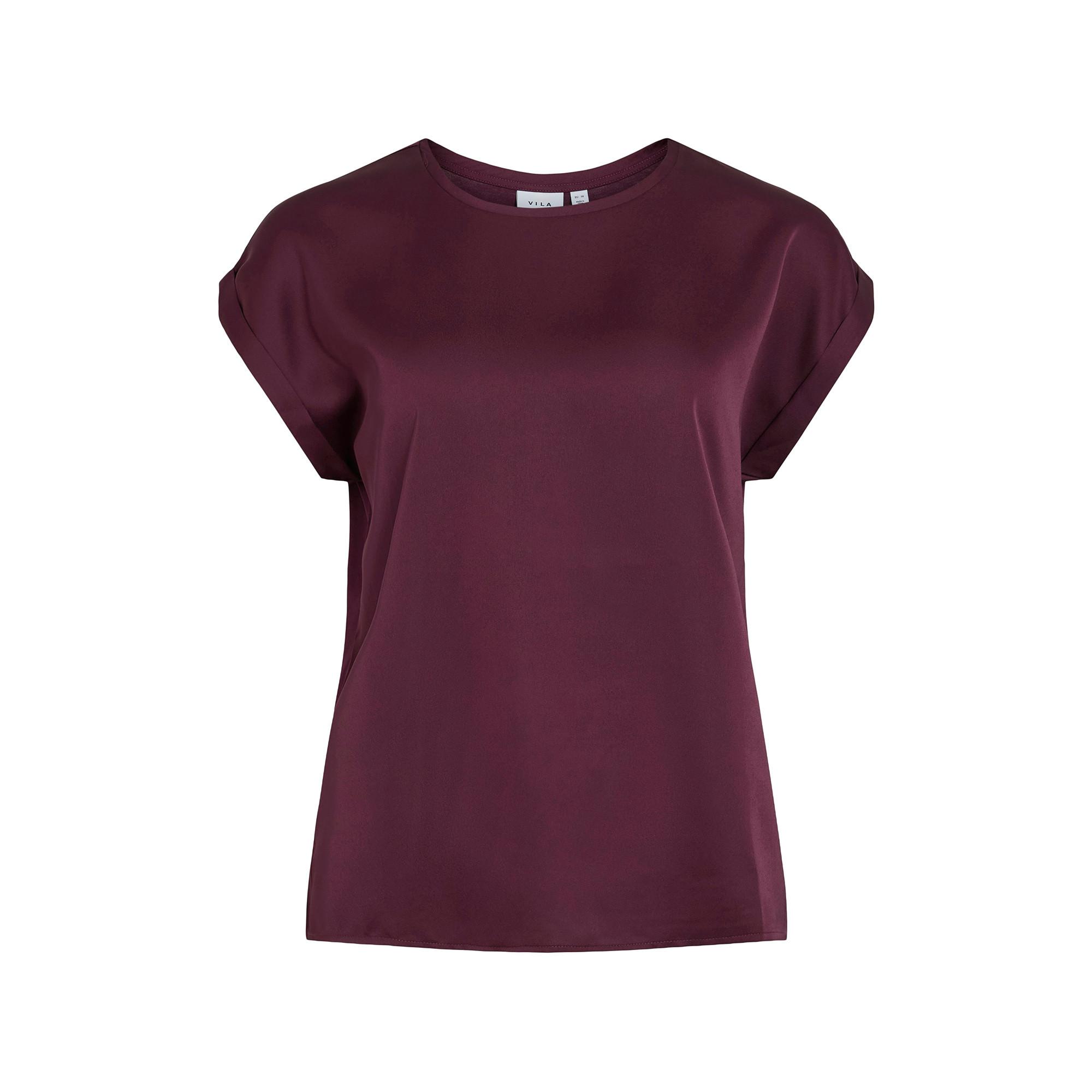 VILA Viellette Kurzarm Rundhals Top