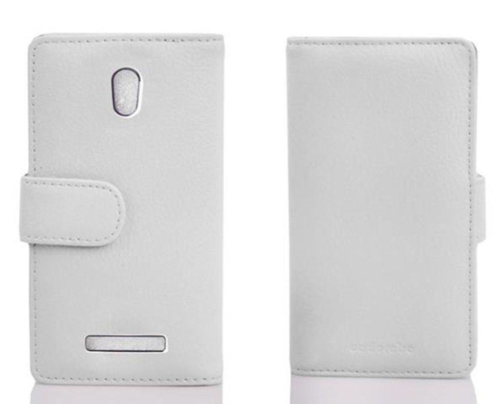 Cadorabo Hülle für HTC Desire 500 strukturiertem Kunstleder, Kartenfach