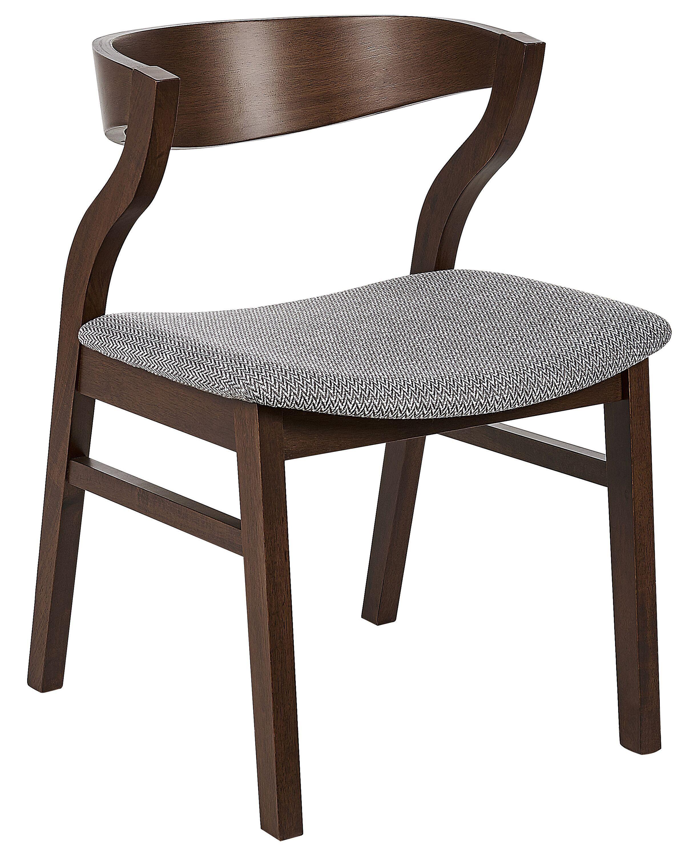 Beliani Esszimmerstuhl 2er Set aus Polyester Retro MAROA