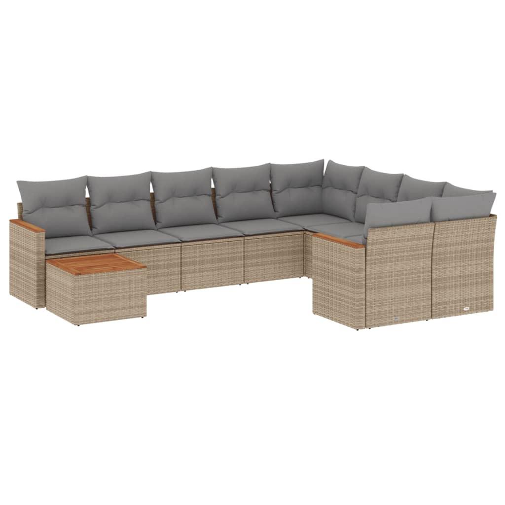 VidaXL Garten sofagarnitur poly-rattan