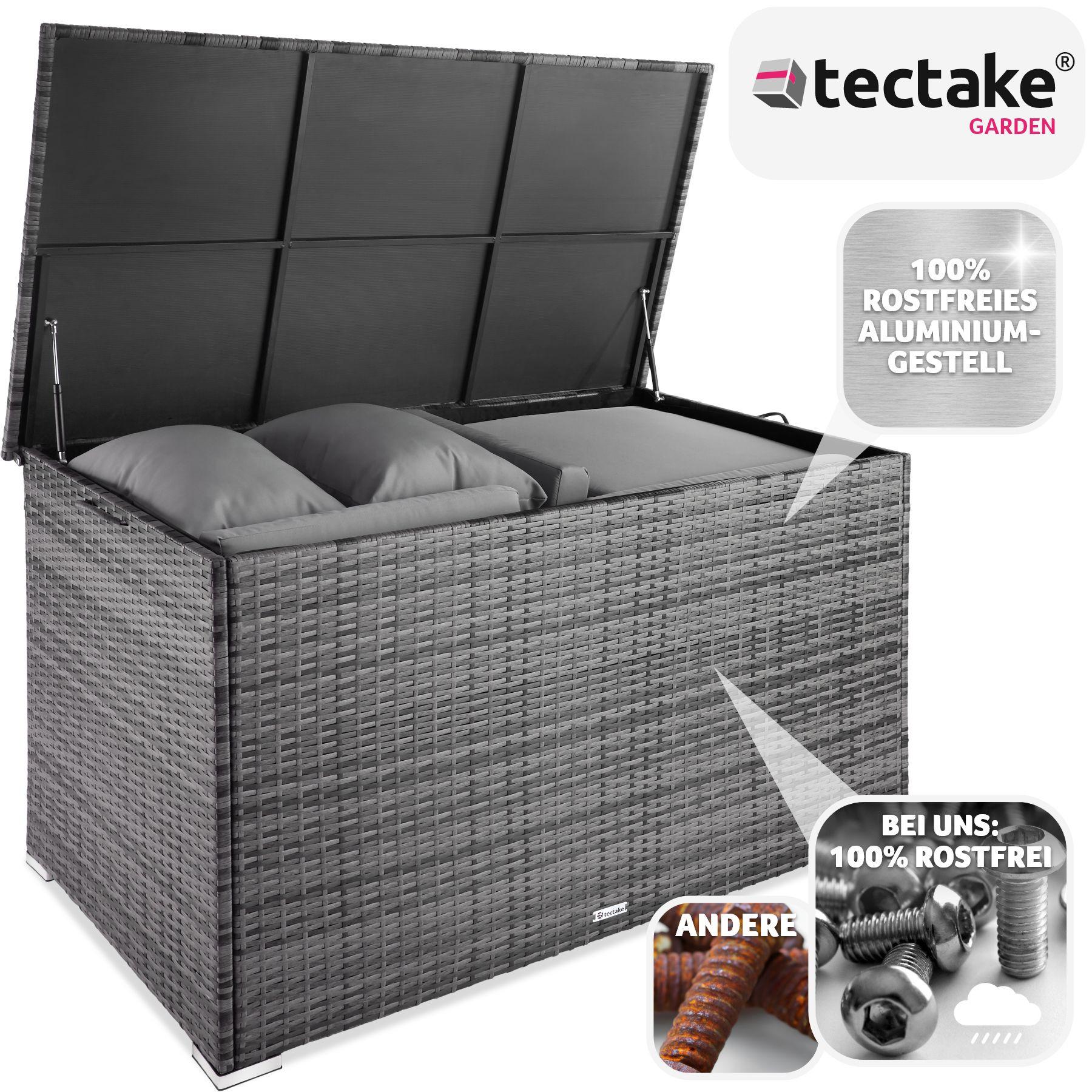 Tectake Auflagenbox mit Aluminiumgestell Oslo