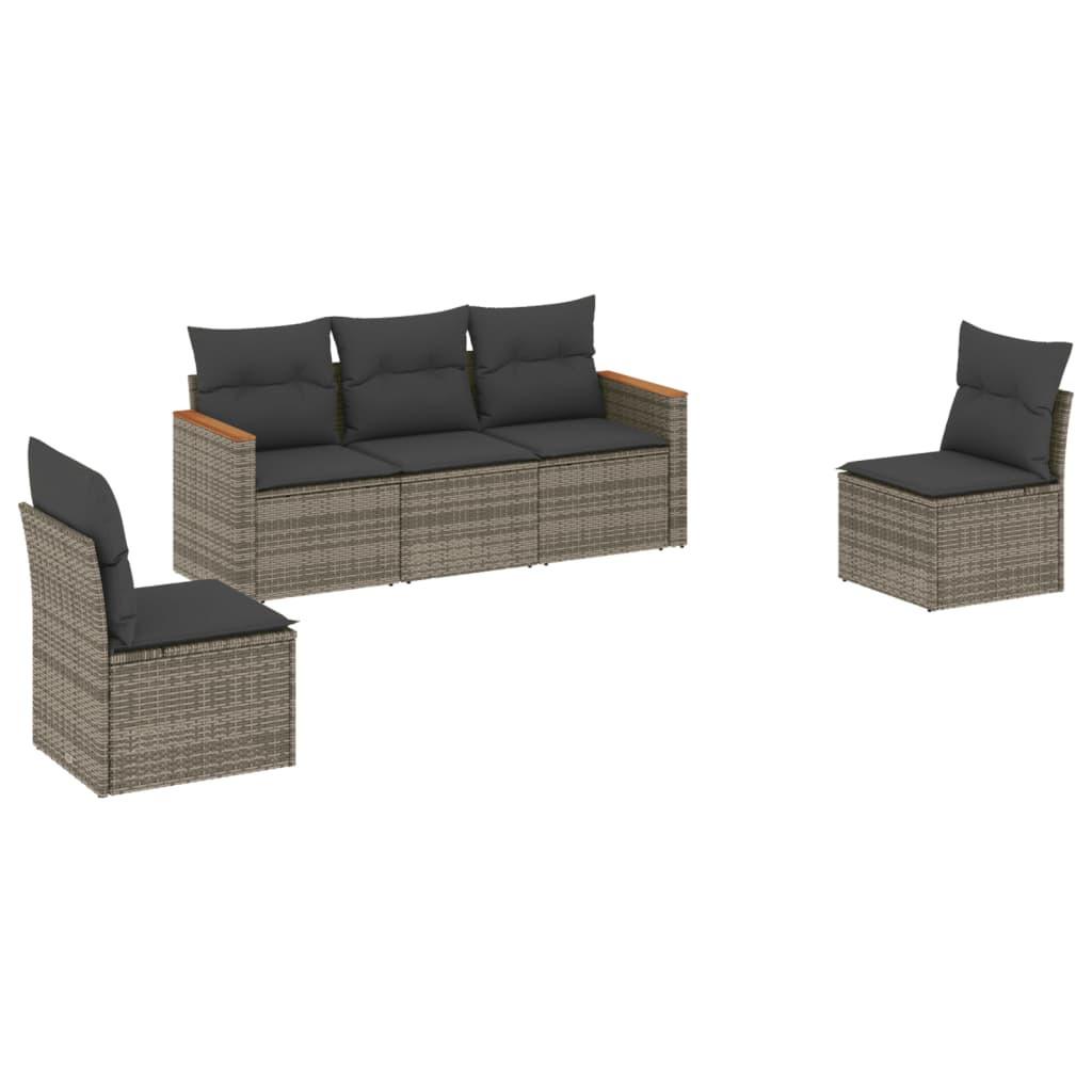 VidaXL Garten sofagarnitur poly-rattan