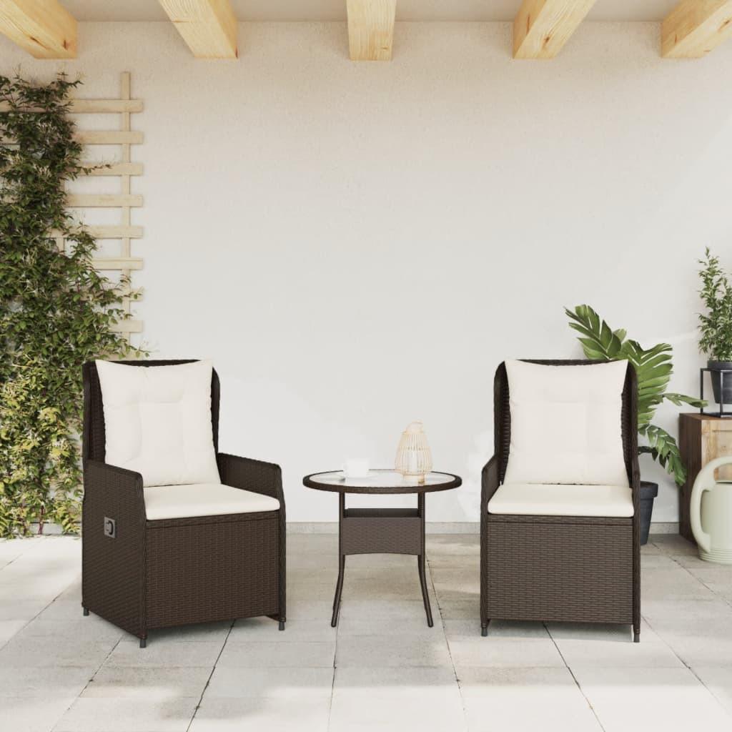 VidaXL Gartensessel verstellbar poly-rattan